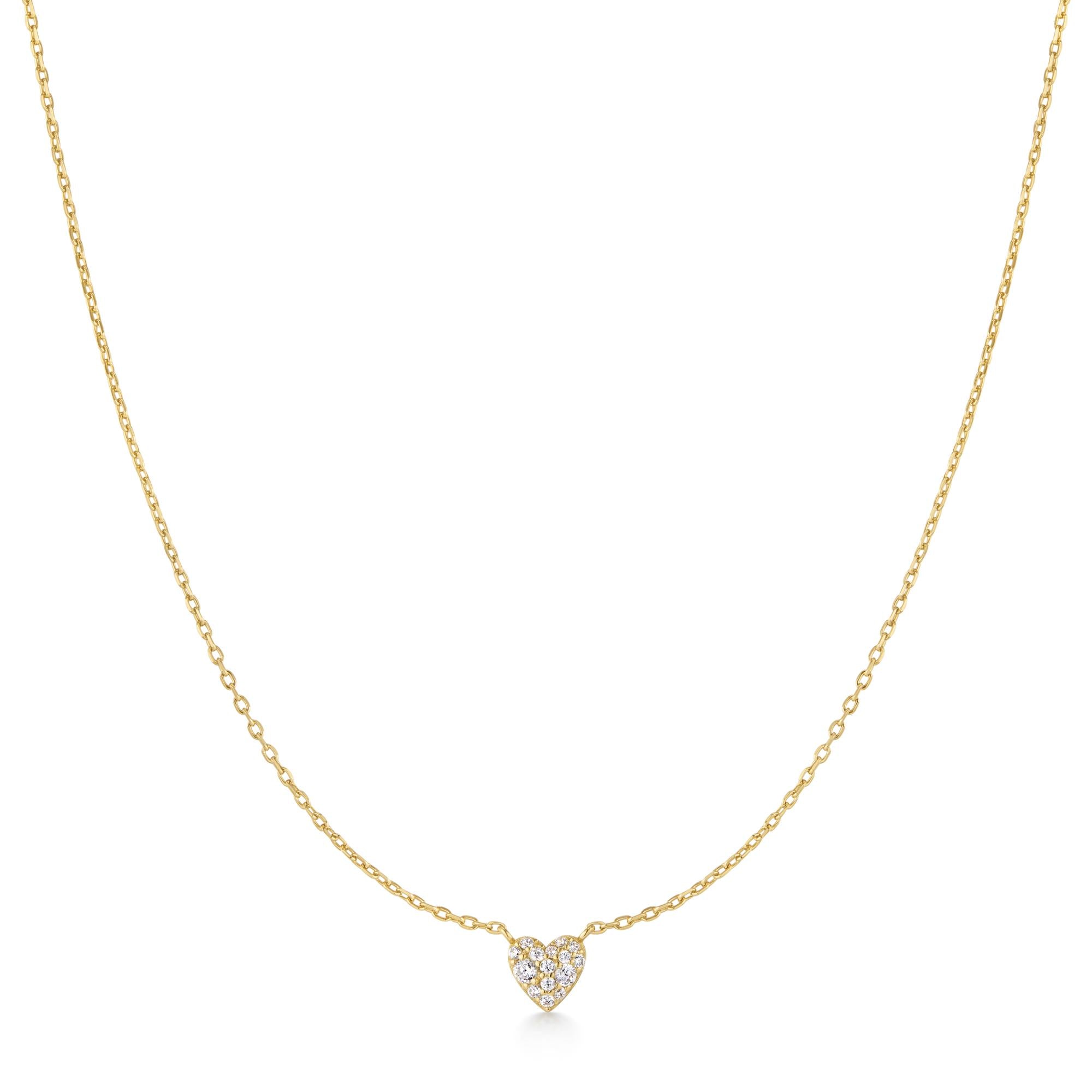 Ania Haie Gold Pave Heart Necklace