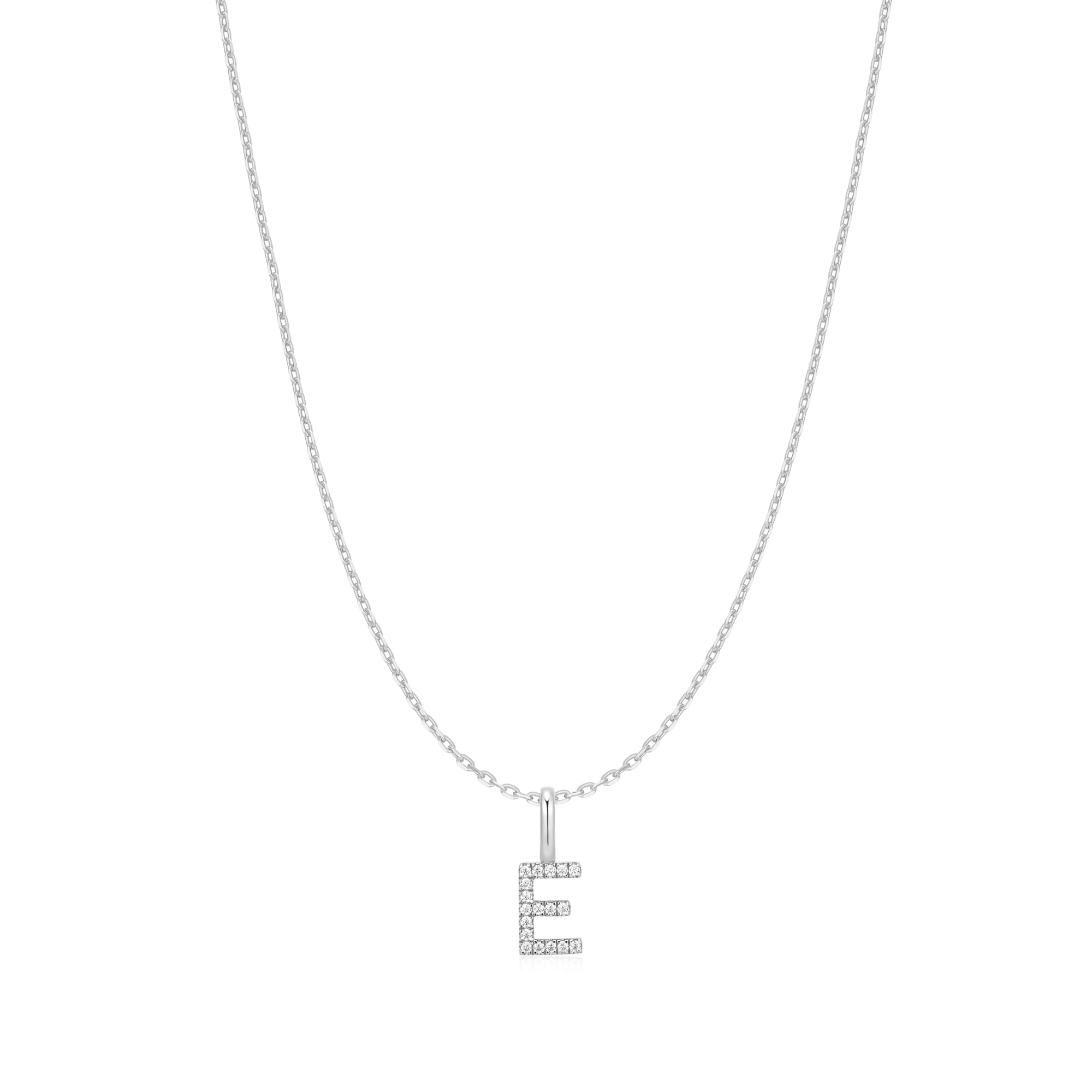 Ania Haie Silver Letter E Initial Necklace