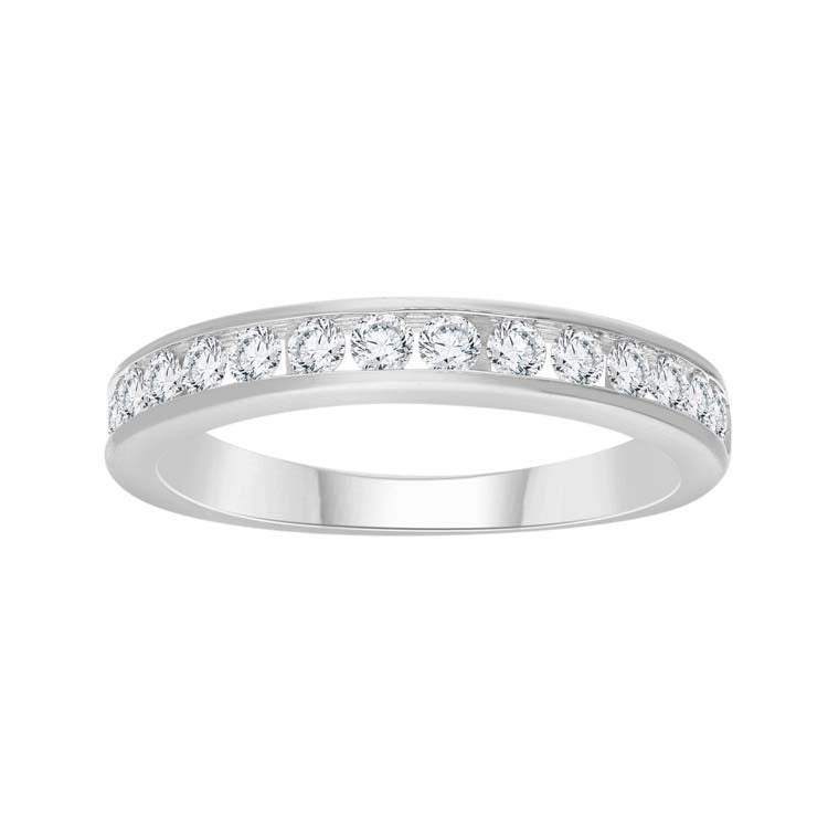 0.50ct Diamond Channel Set Band in 9ct White Gold