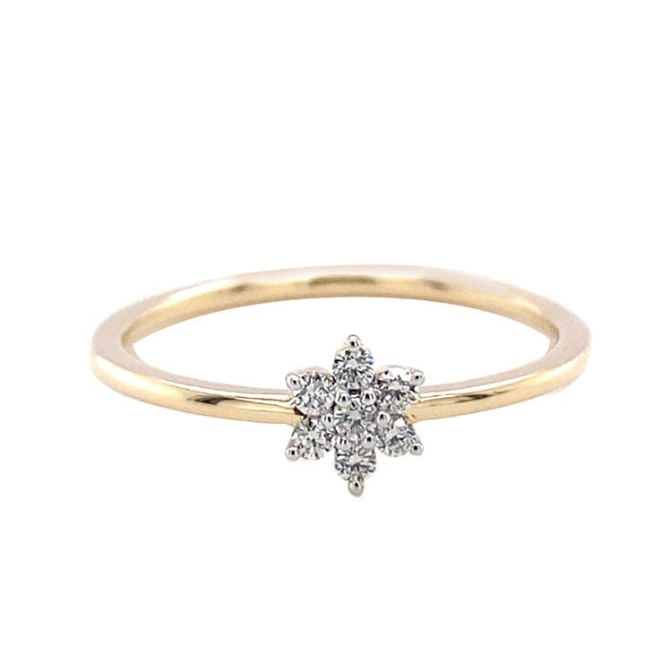 Diamond Ring with 0.09ct Diamond in 9ct Yellow Gold