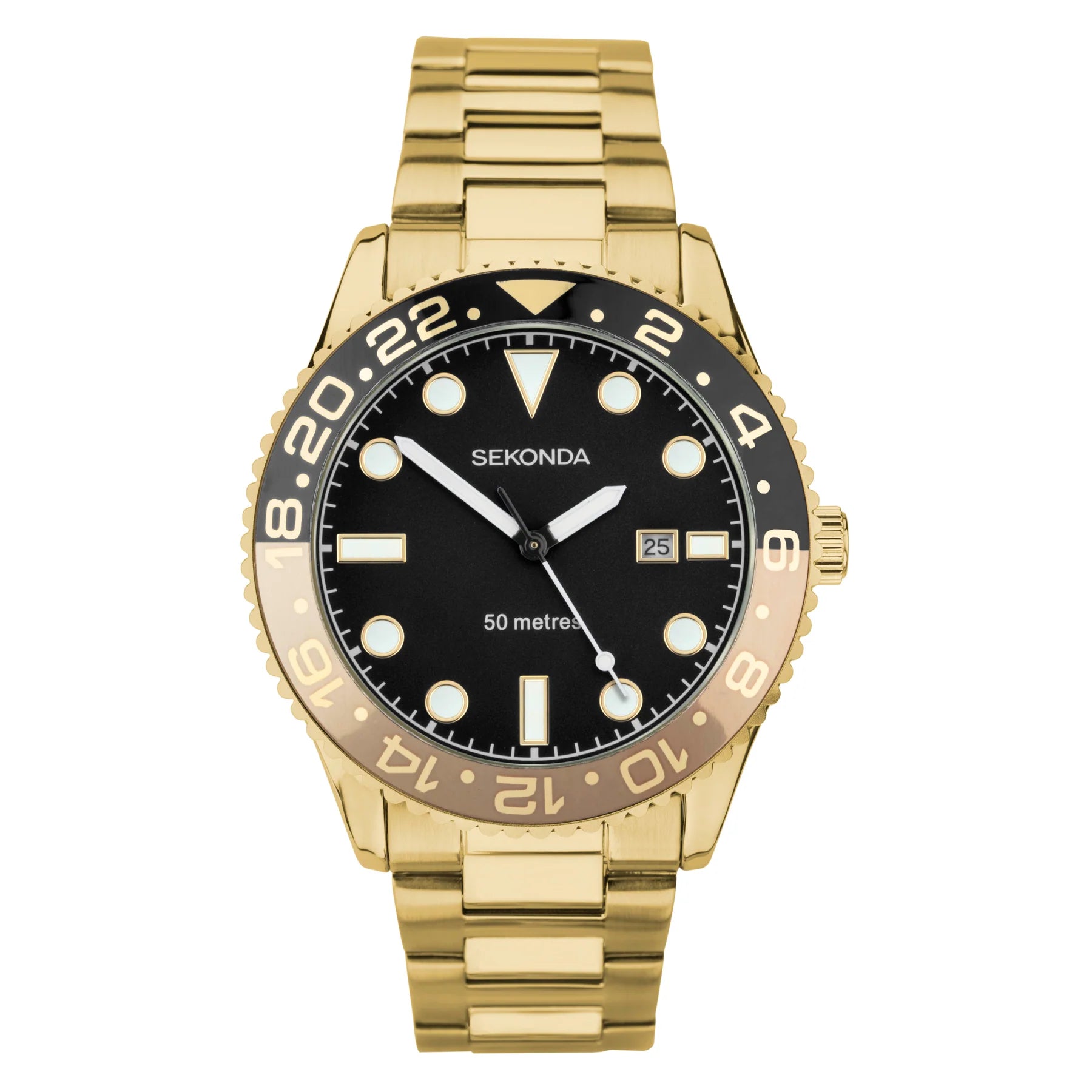 Sekonda Ocean Gold & Black Watch - SK30198