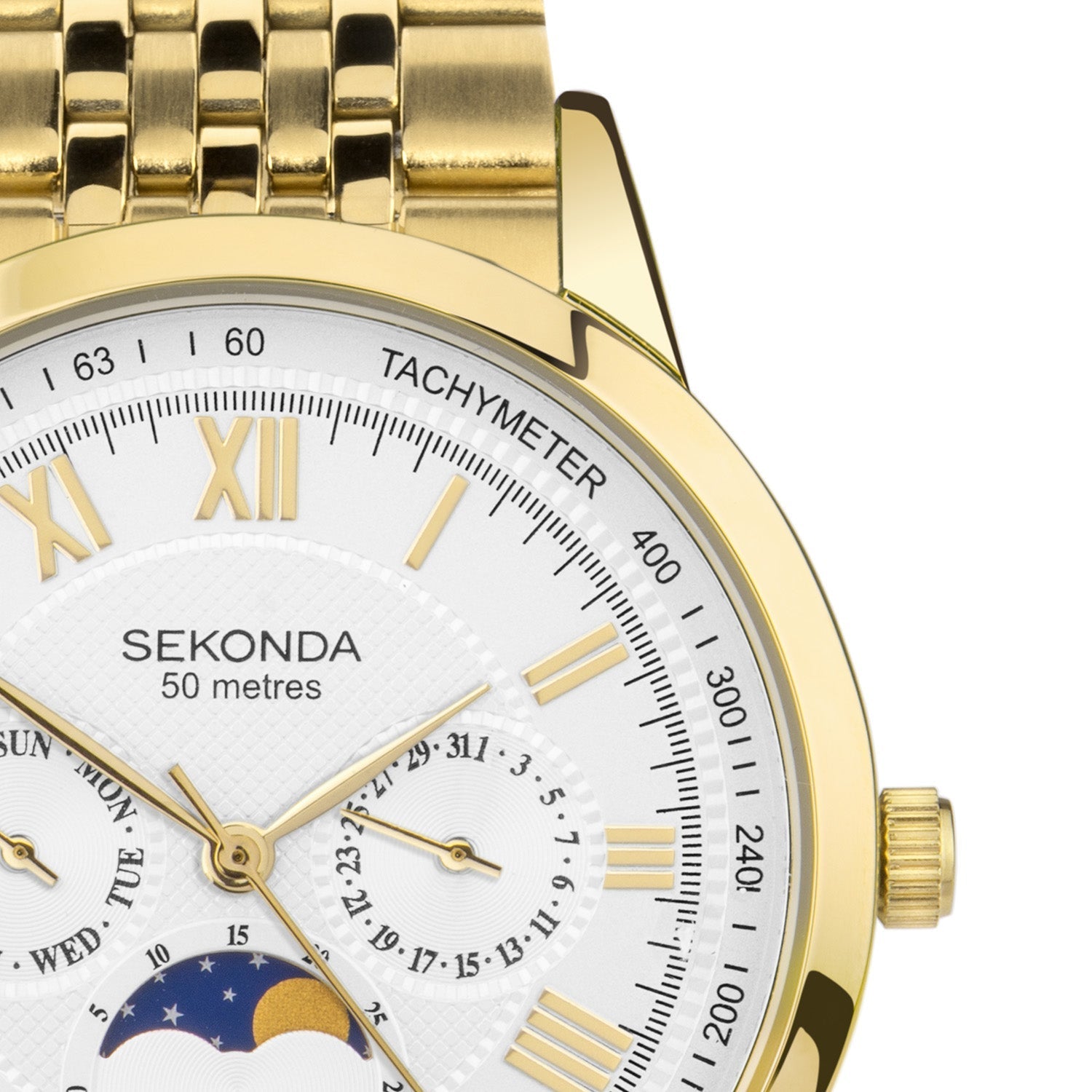 Sekonda Armstrong Moonphase 40mm Watch SK30228