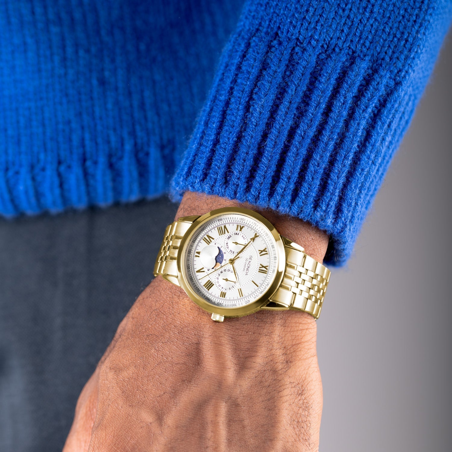 Sekonda Armstrong Moonphase 40mm Watch SK30228