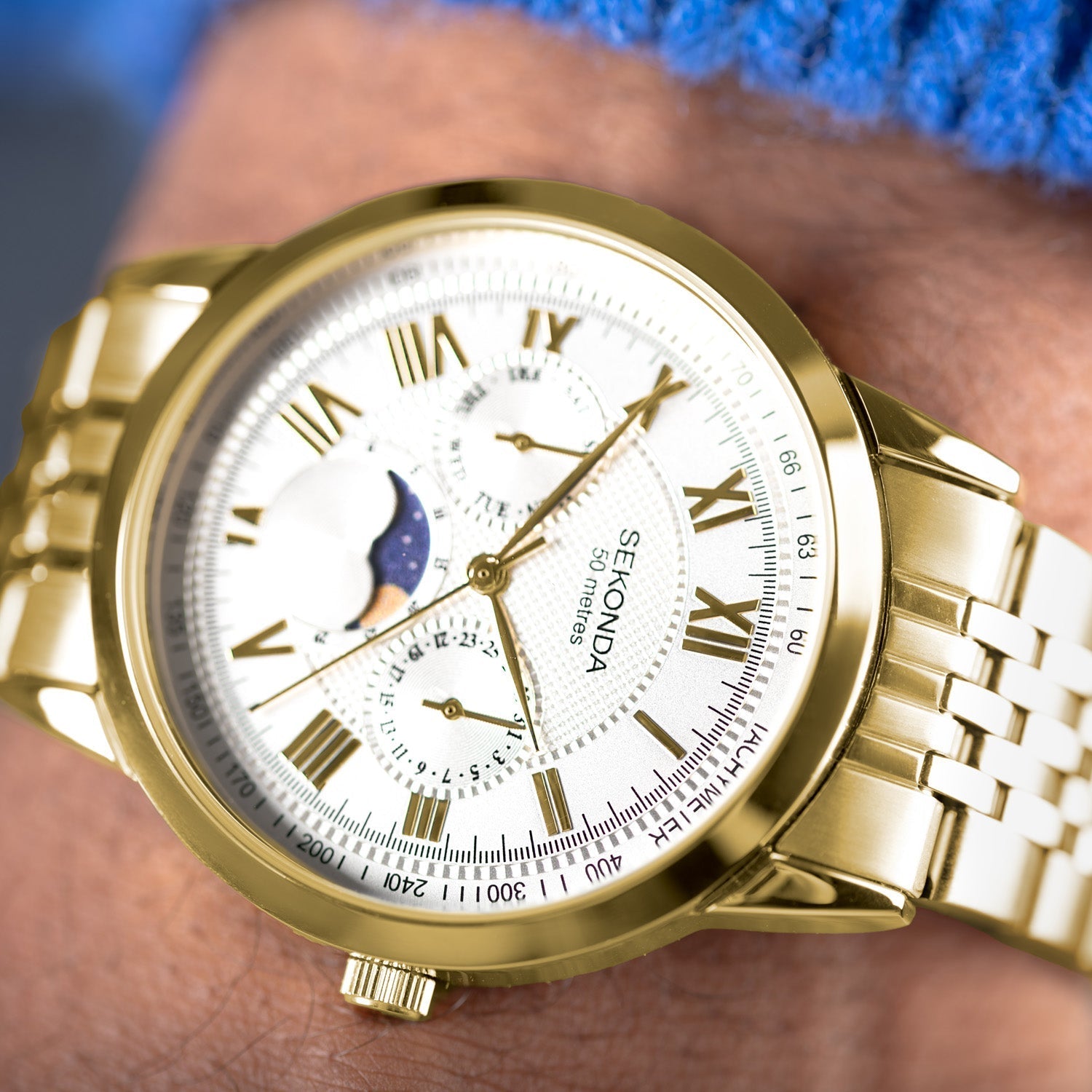 Sekonda Armstrong Moonphase 40mm Watch SK30228