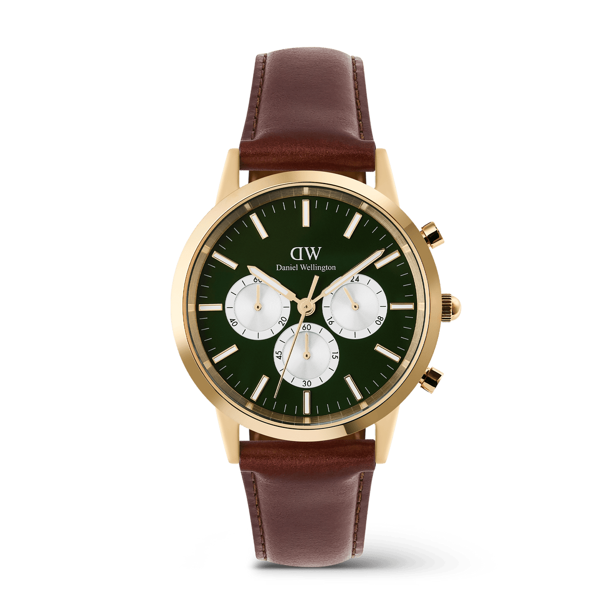 Daniel Wellington Iconic Chronograph St Mawes Emerald Panda Gold
