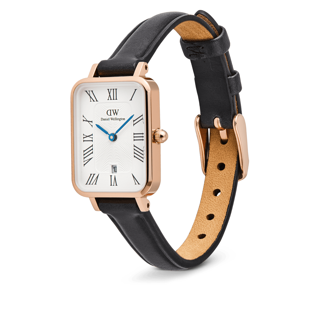 Daniel Wellington Quadro Roman Numerals Date Sheffield Rose Gold