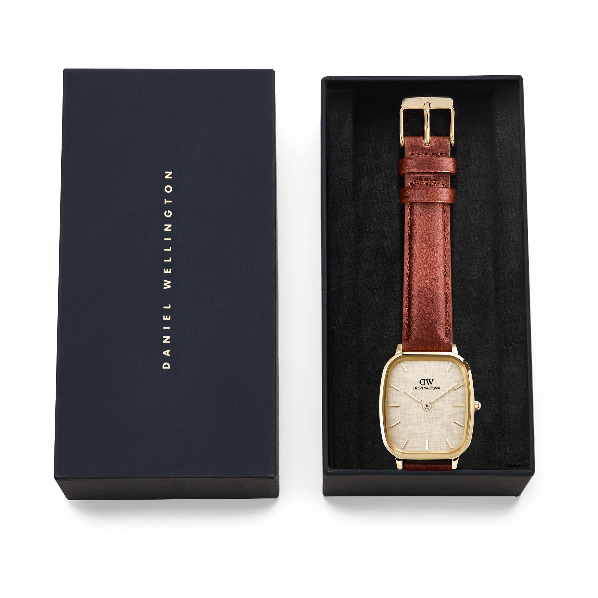 Daniel Wellington Marlon St Mawes Gold Linen Watch