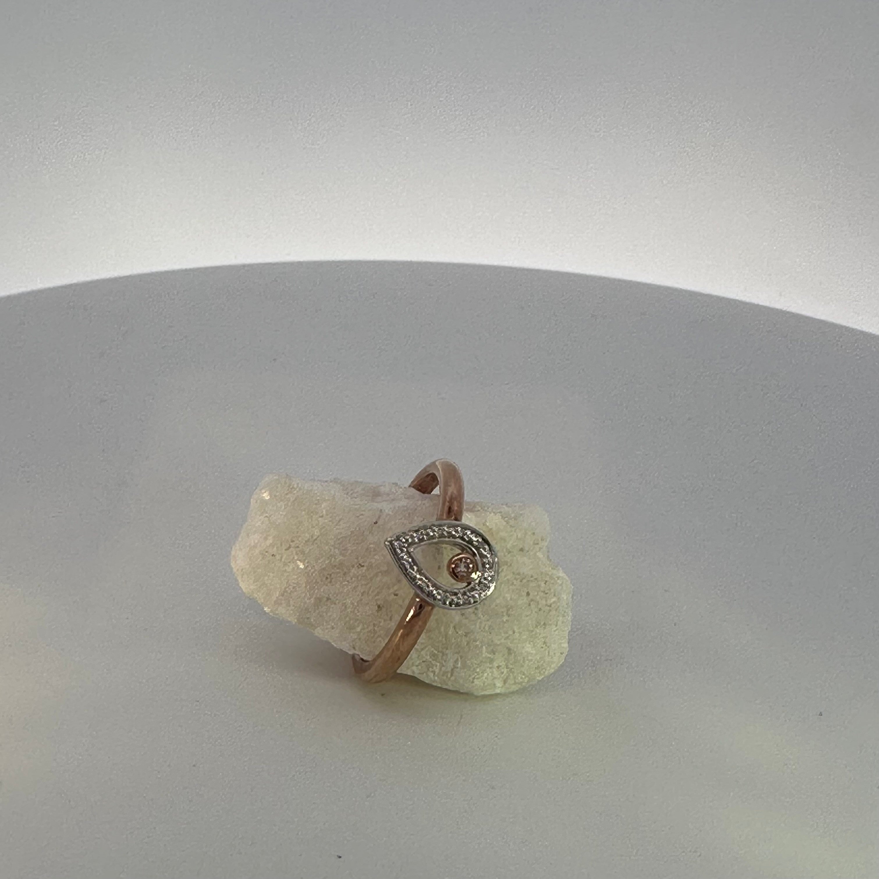Argyle Pink & White Natural Mined Diamond Ring