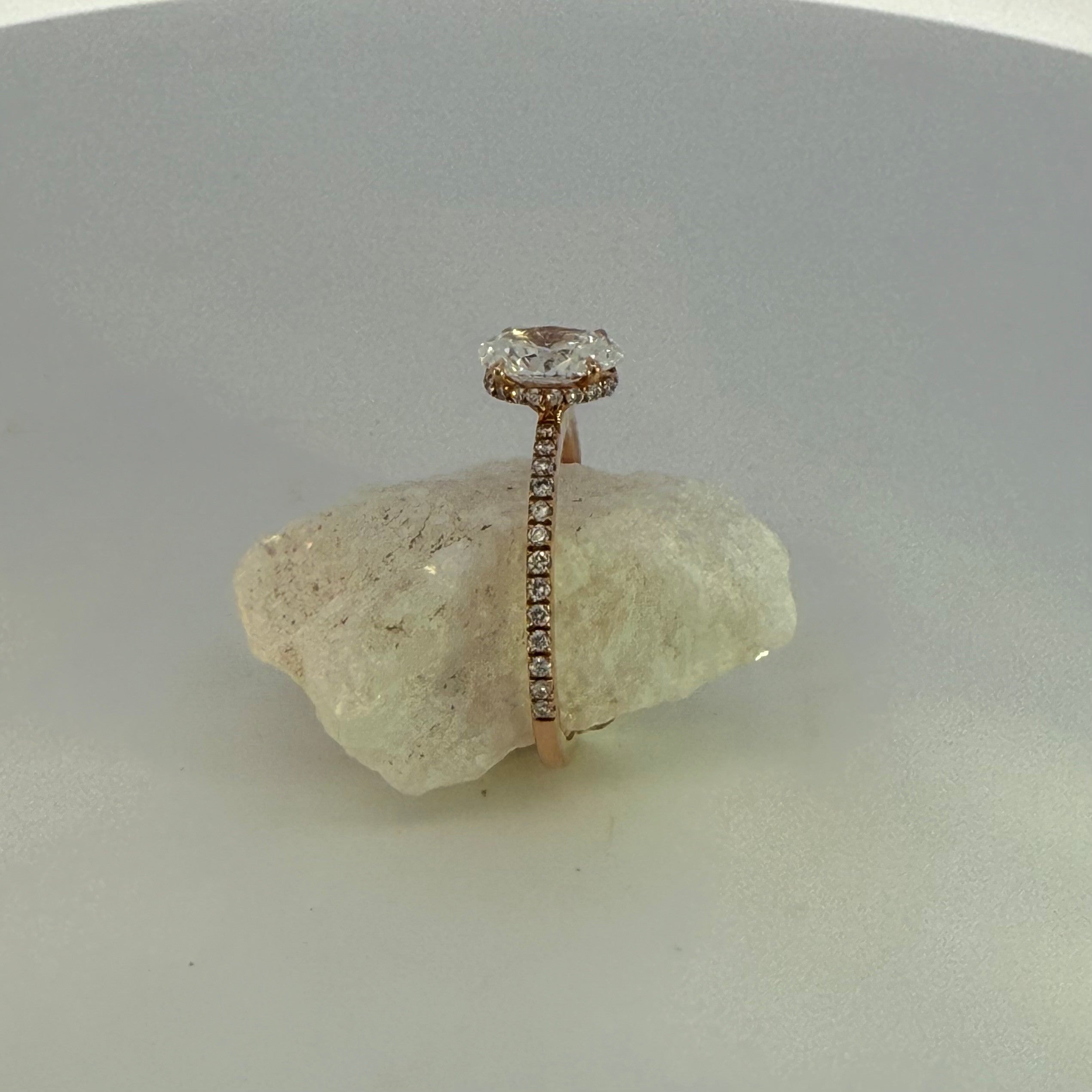 Lab Grown Oval Cut Diamond Ring