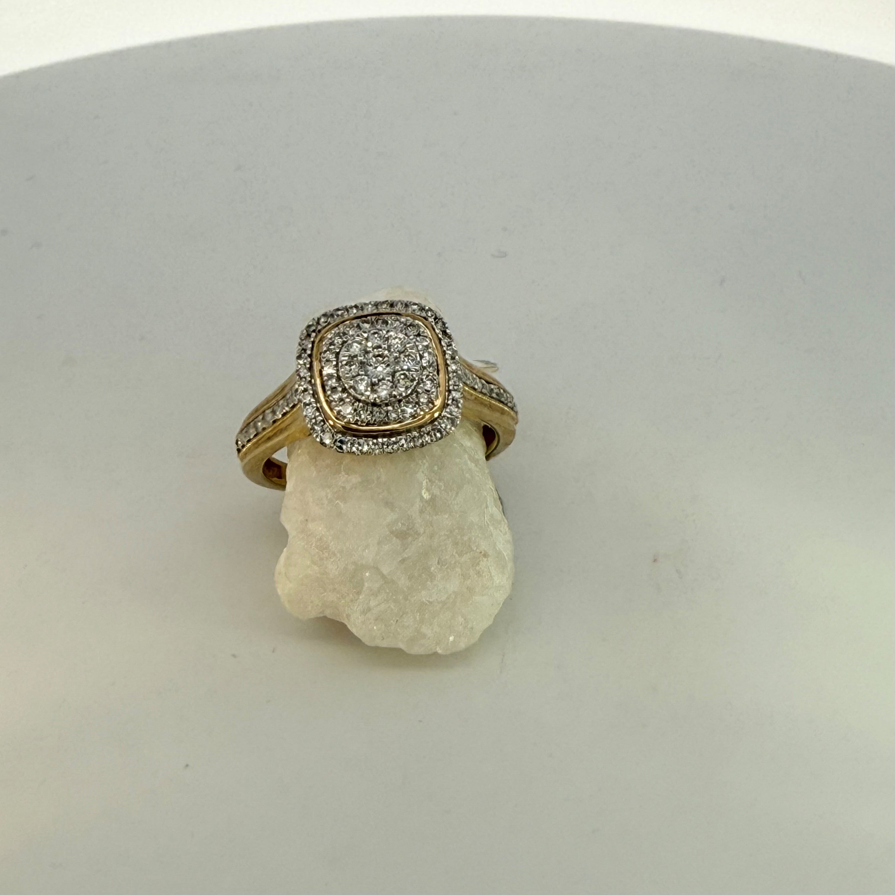 Natural Mined Diamond 0.50ct Dress Ring