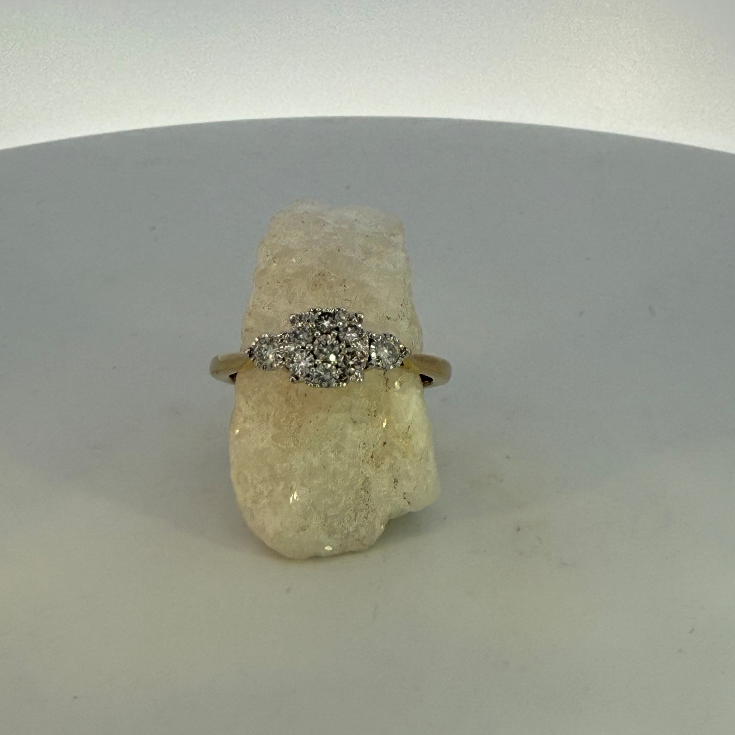 Diamond Micro Cluster Trilogy Ring