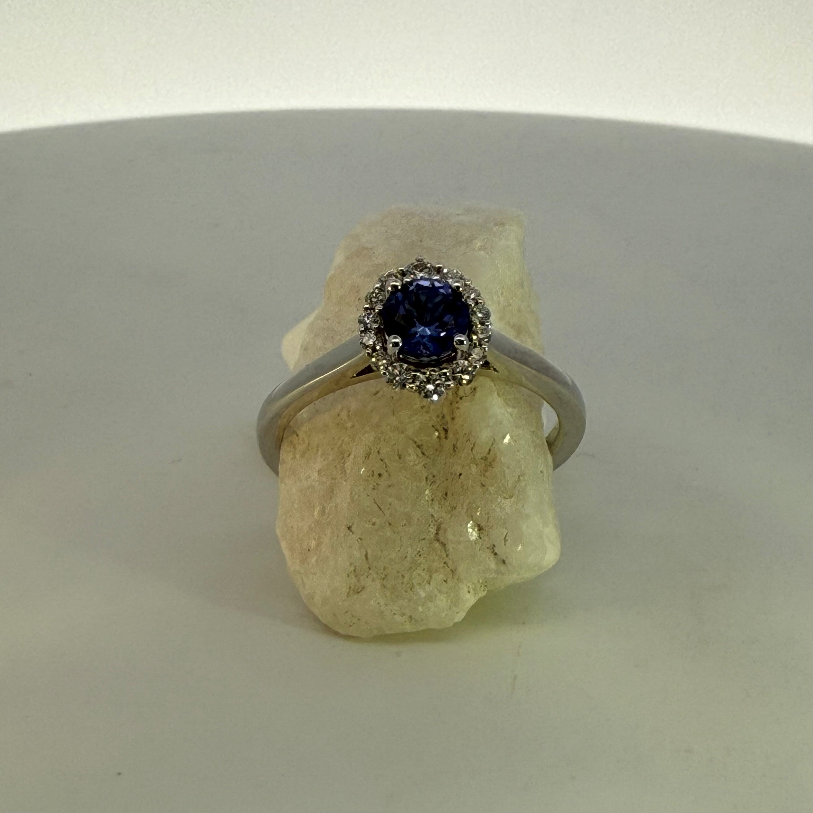 Tanzanite & Natural Mined Diamond Dress Ring