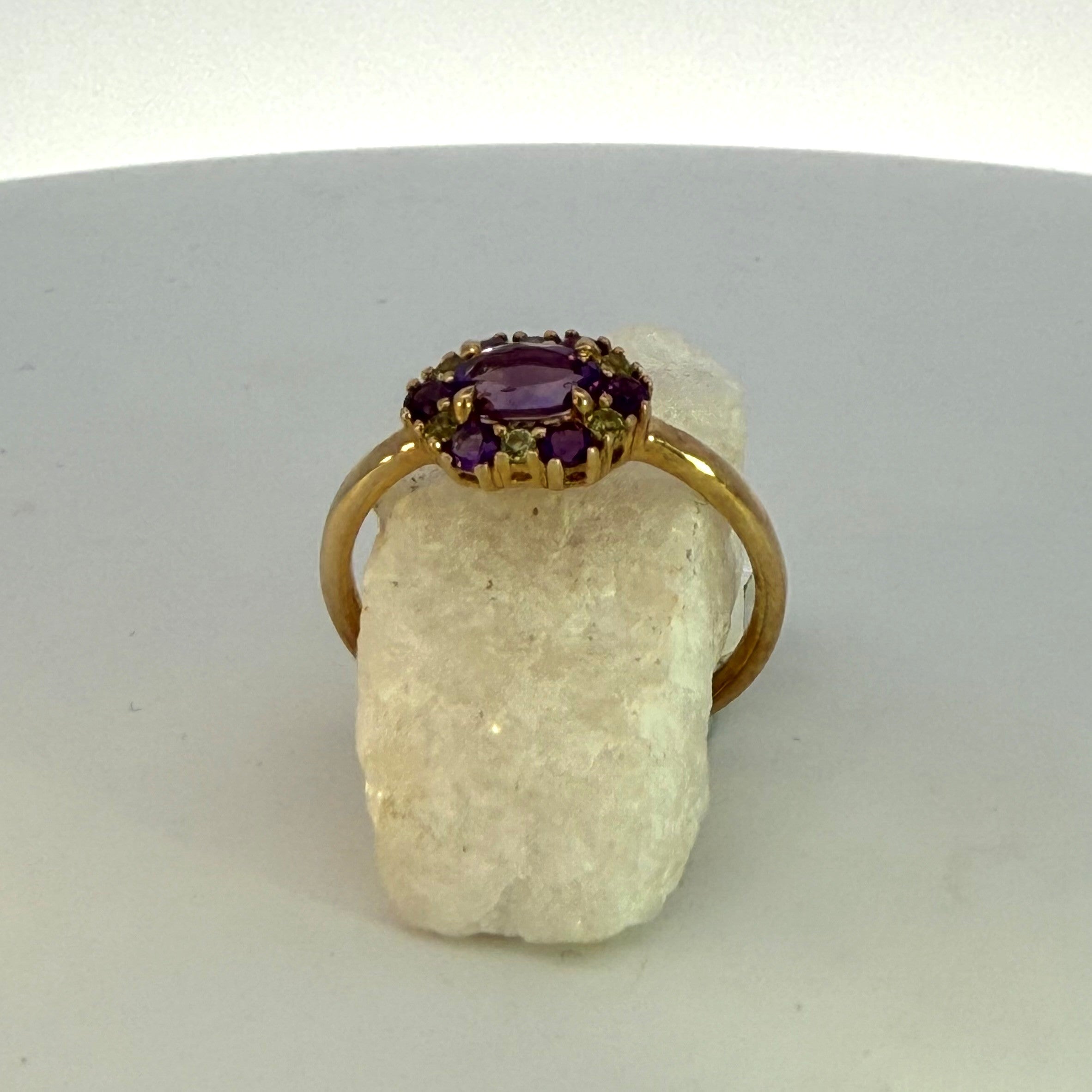 Amethyst & Peridot Dress Ring