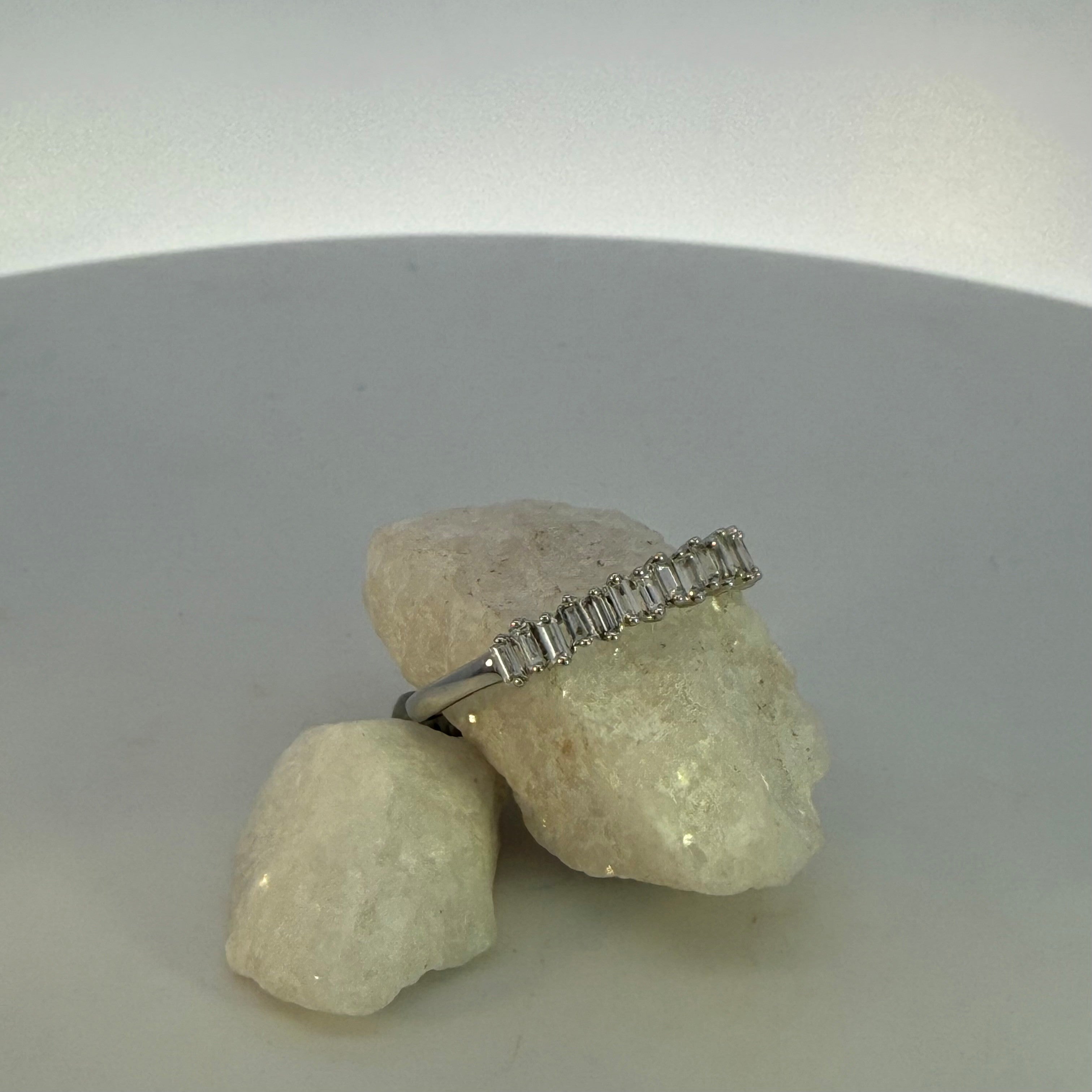 Baguette Natural Mined Diamond Ring