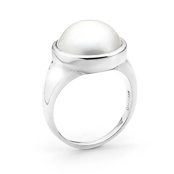 Adeline Pearl Silver Ring