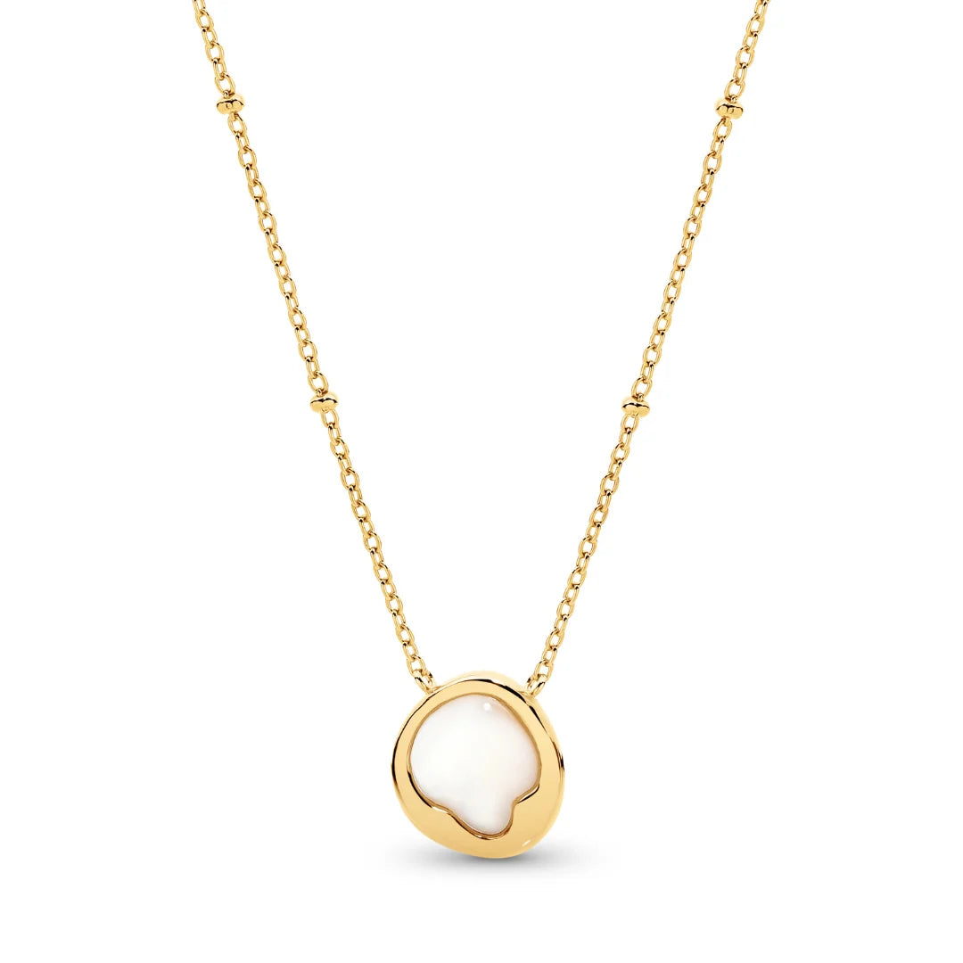 Gold Plated Mother of Pearl Necklet