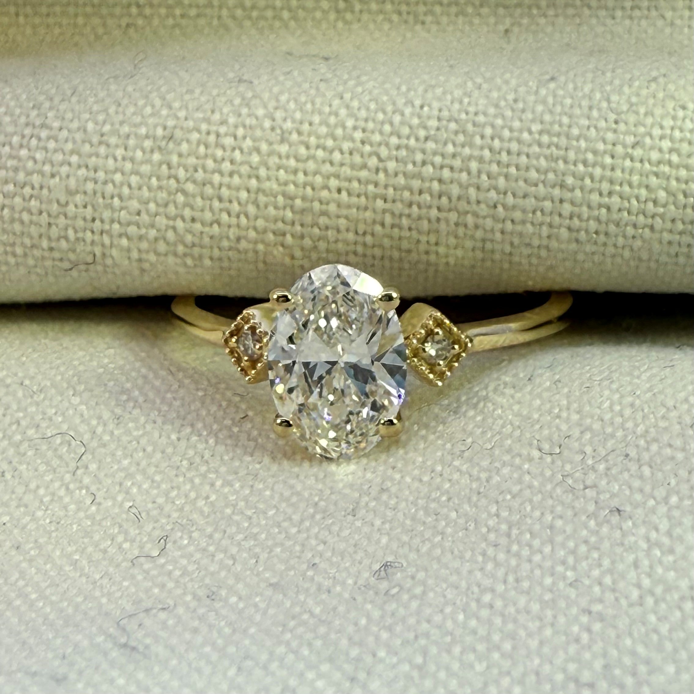 1.02ct Lab Grown Diamond Ring in 10ct Yellow Gold