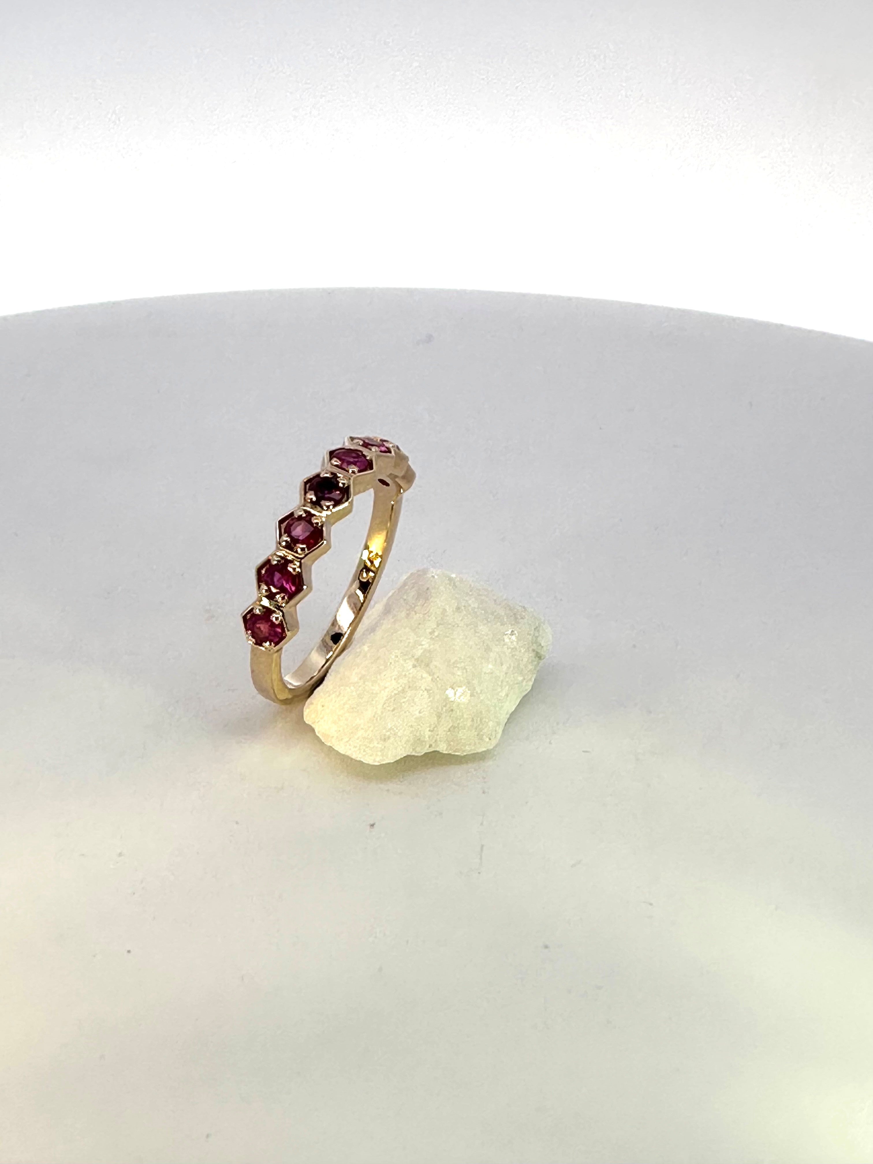 Pink Ruby Dress Ring