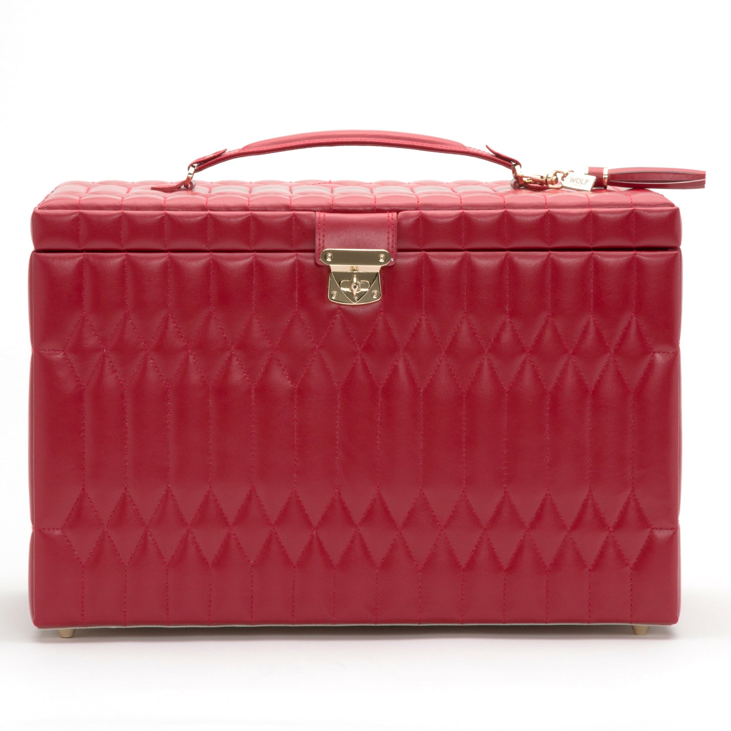 Wolf Caroline Extra Large Jewellery Case Red