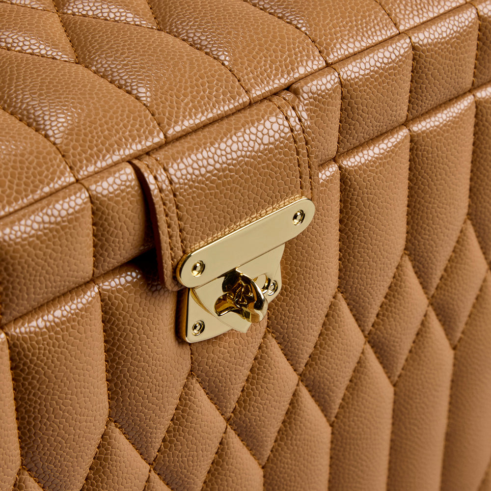 WOLF Lauren Medium Jewellery Box Caramel