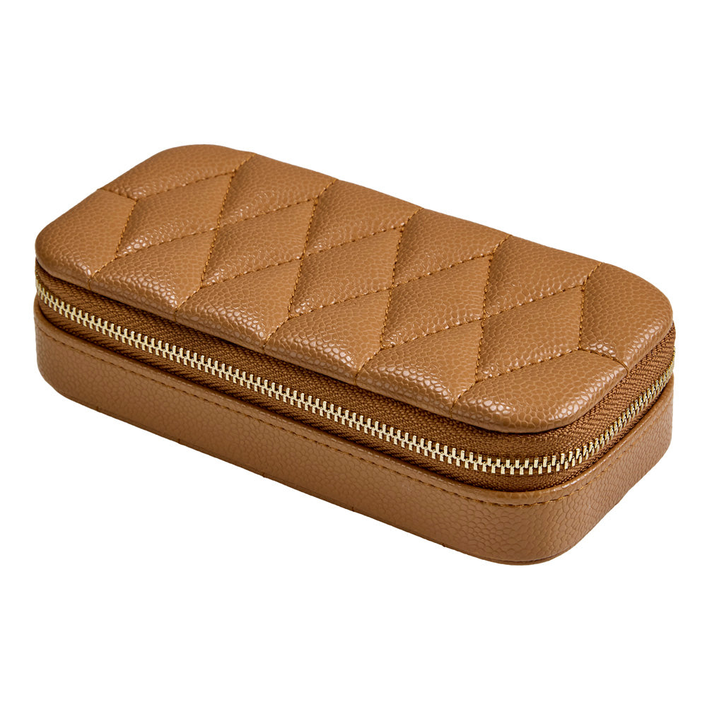 WOLF Lauren Medium Jewellery Box Caramel