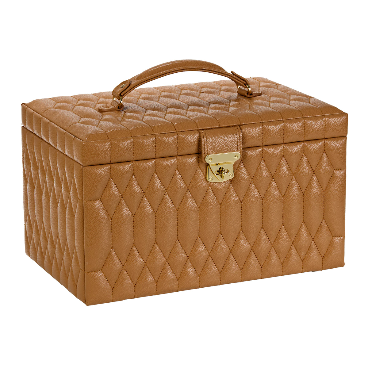 WOLF Lauren Large Jewellery Box Caramel