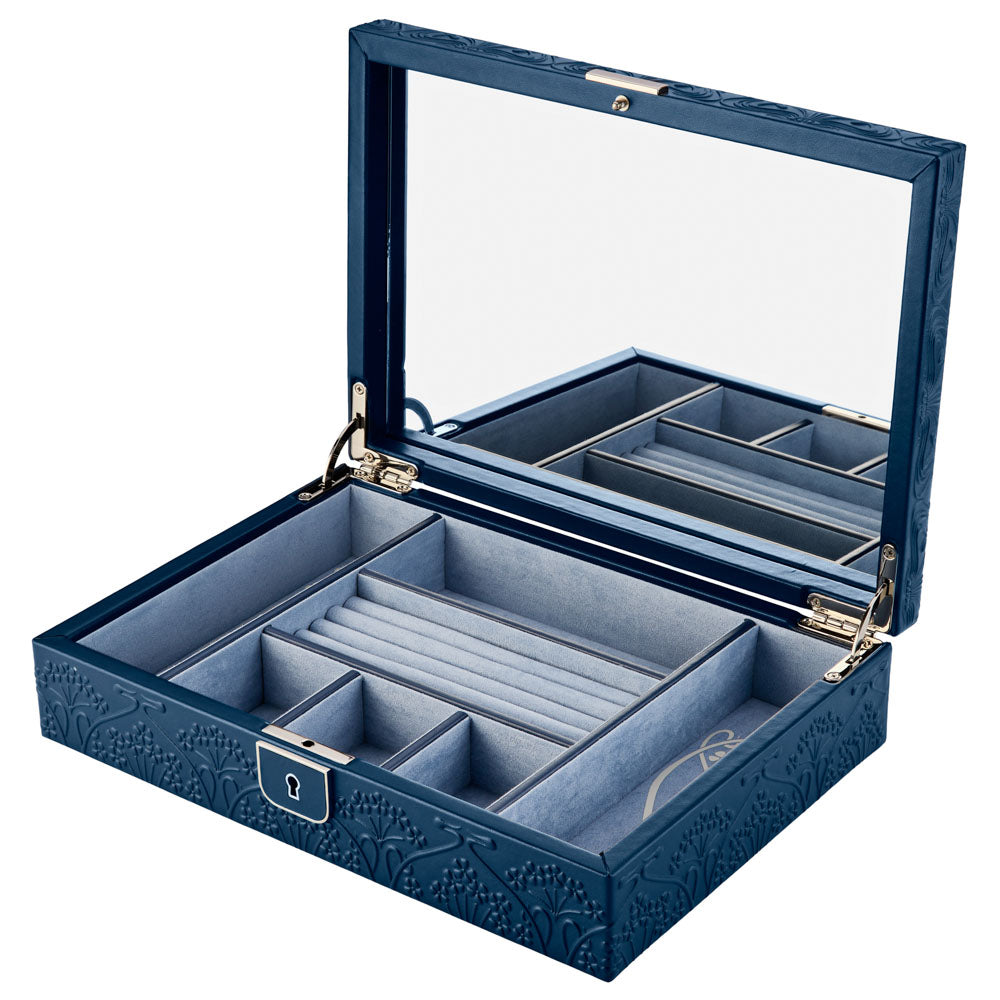 WOLF x Liberty Medium Jewellery Box - Navy