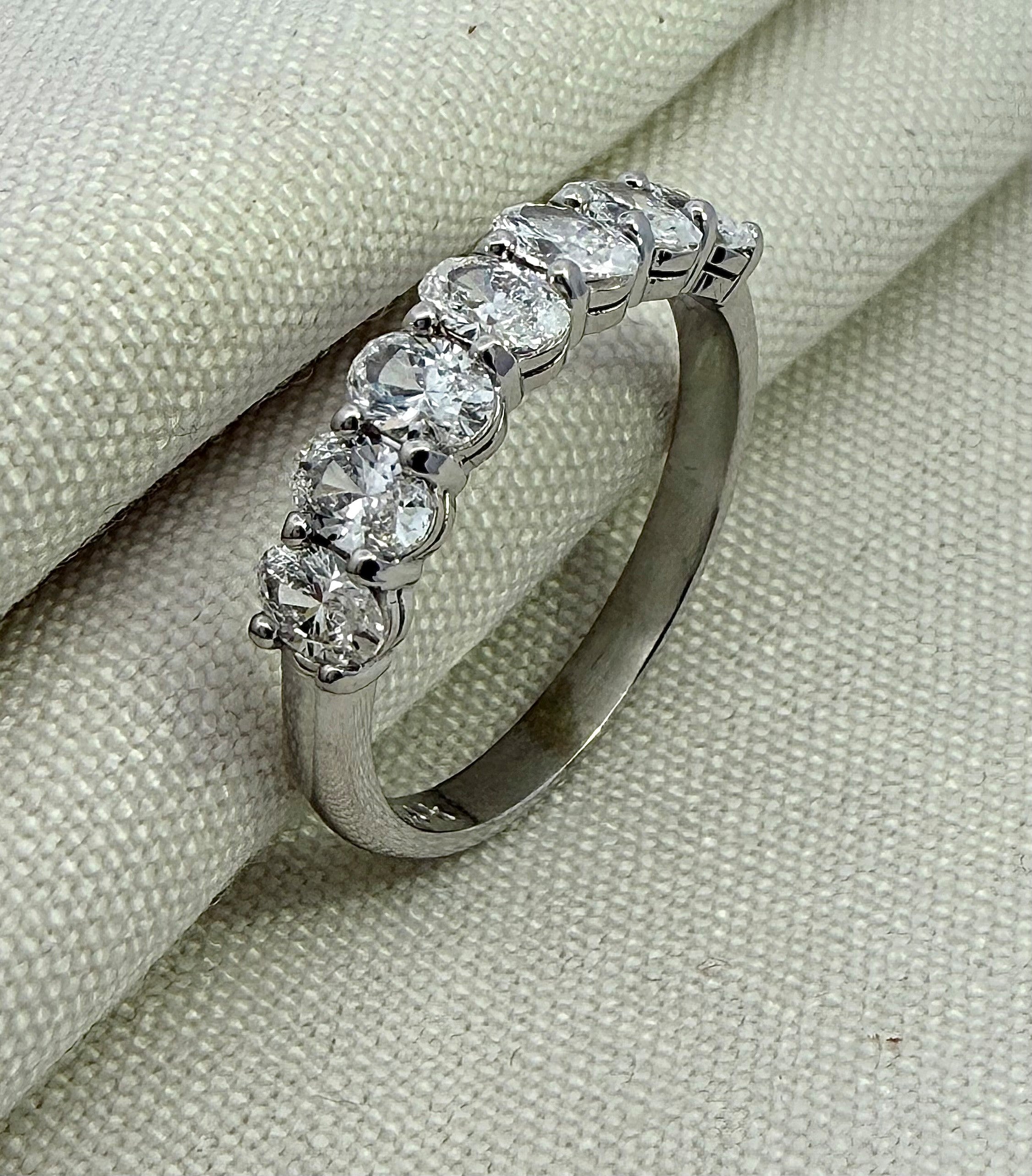 1.06ct Oval Cut Lab Grown Diamond Ring in 14ct White Gold