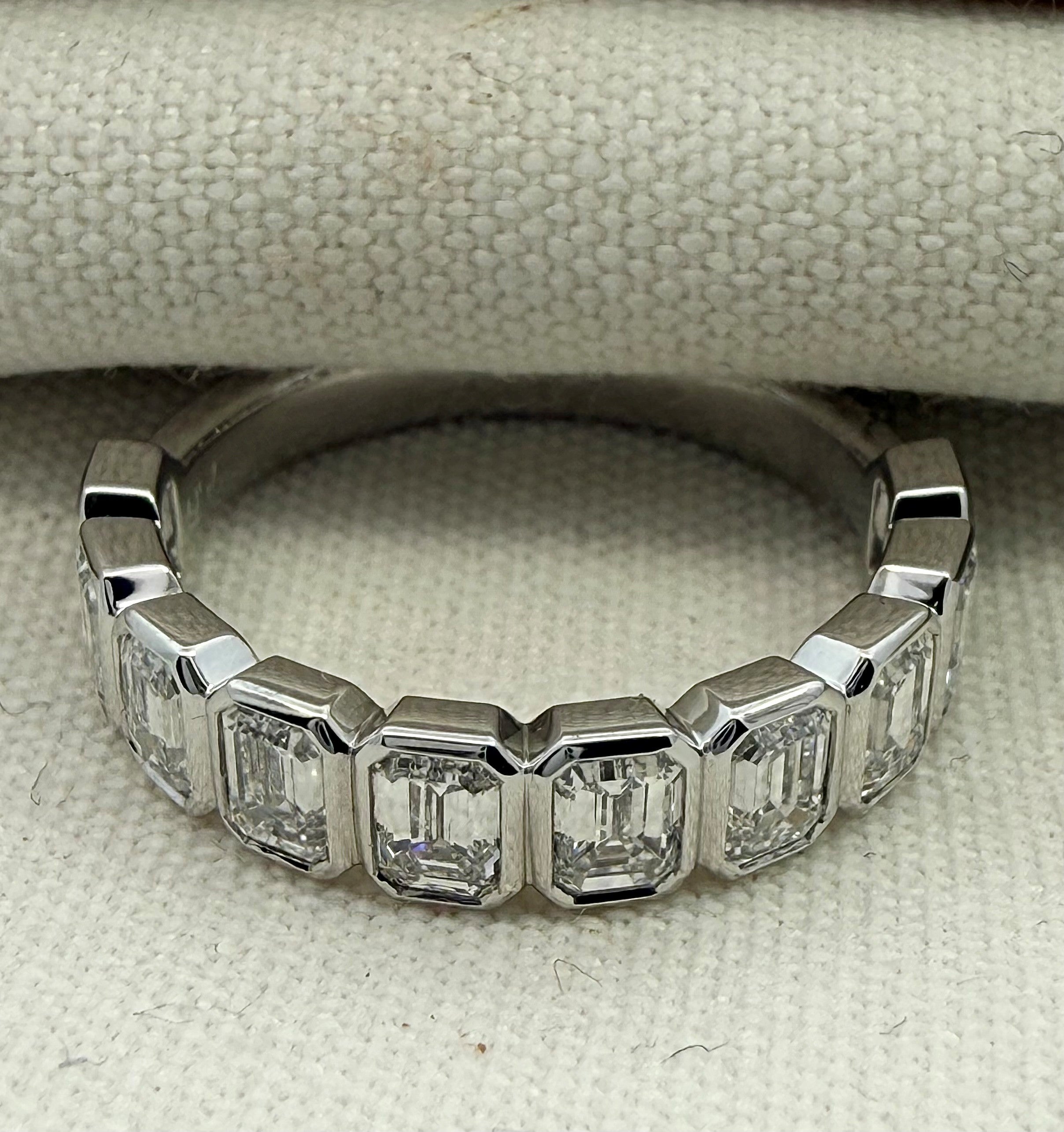 1.60ct Emerald Cut Diamond Ring in 18ct White Gold