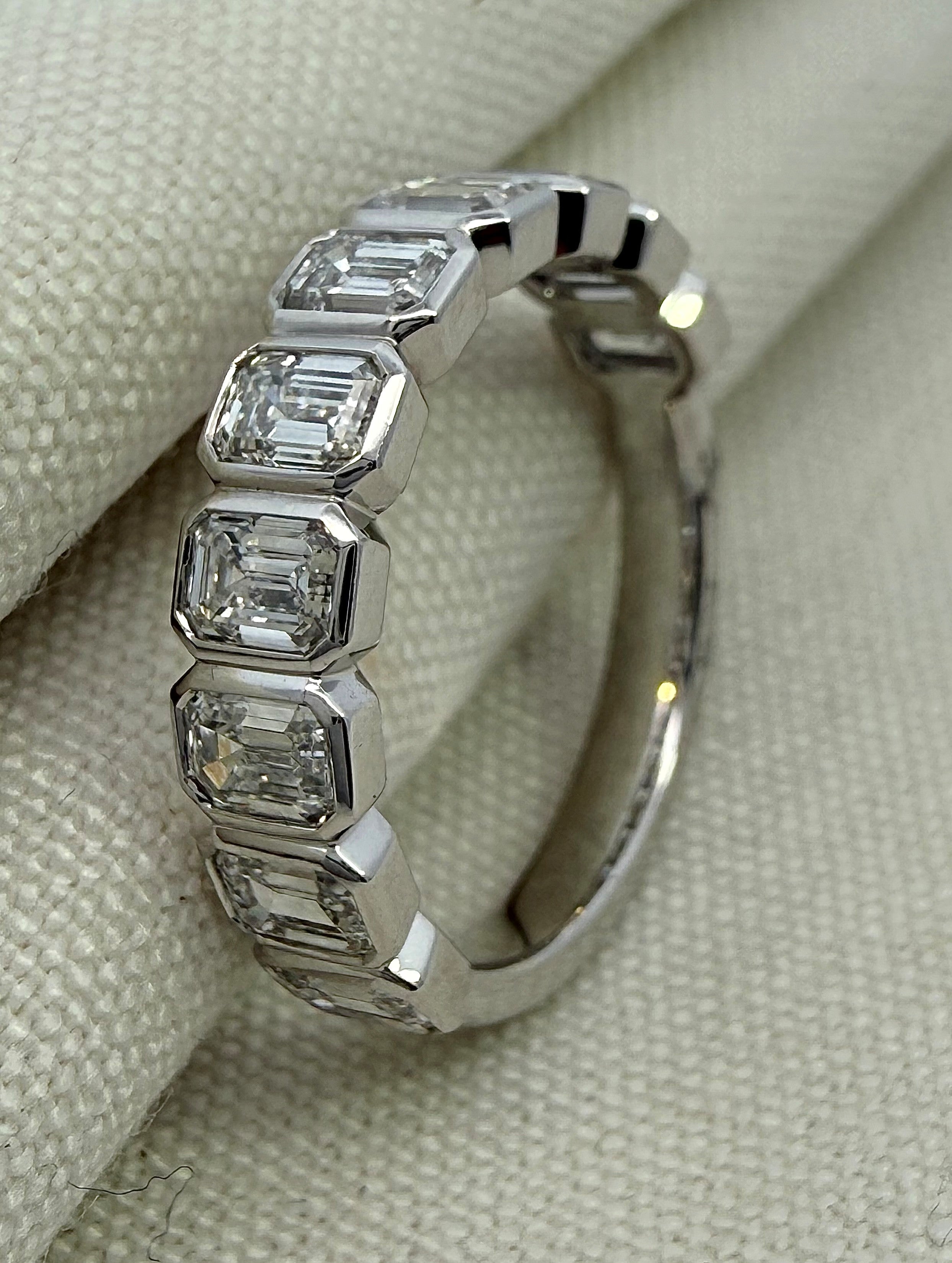1.60ct Emerald Cut Diamond Ring in 18ct White Gold