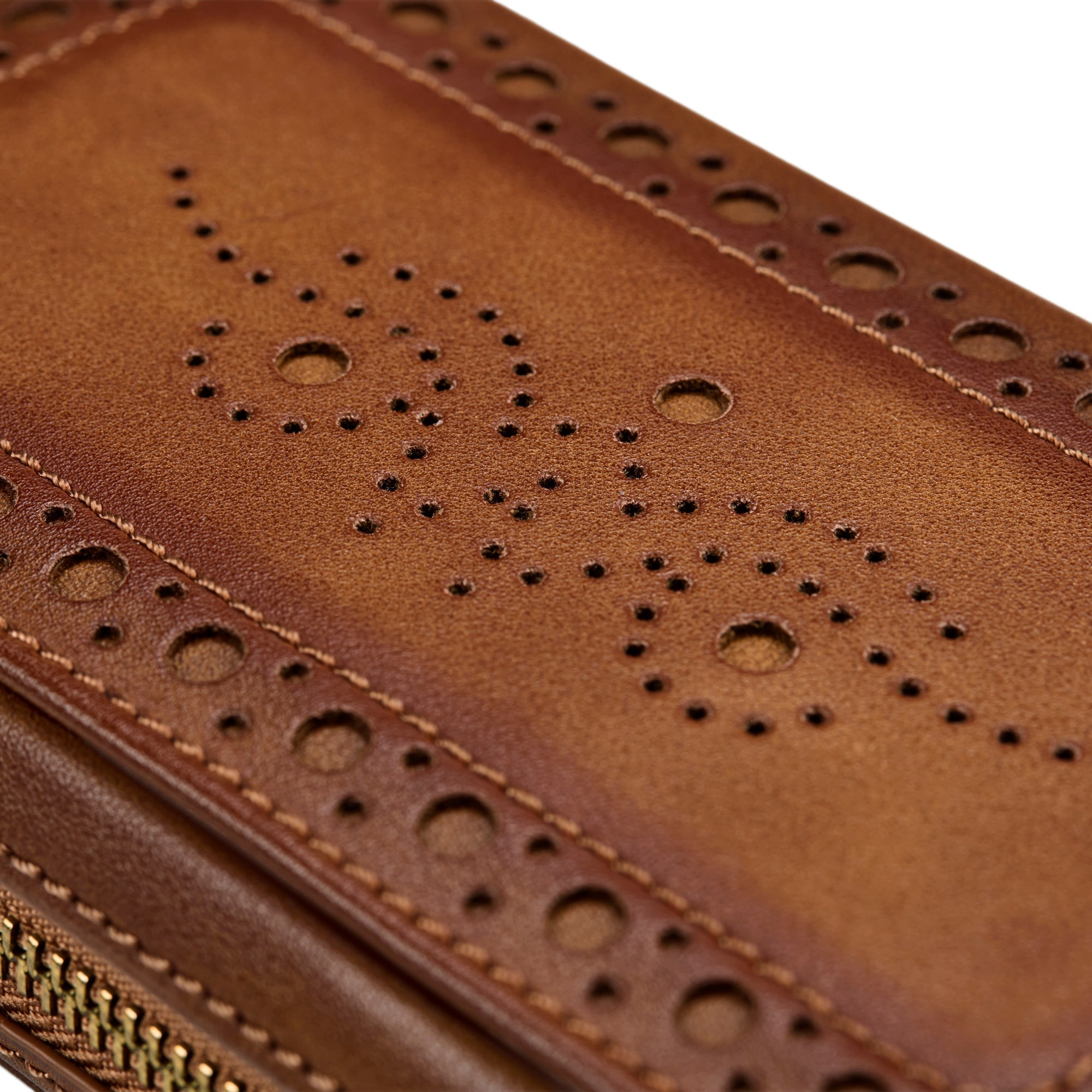 WOLF Brogue Double Watch Zip Pouch