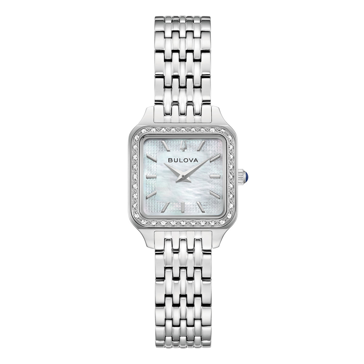 Bulova Ladies Classic Sutton Square Silver Watch