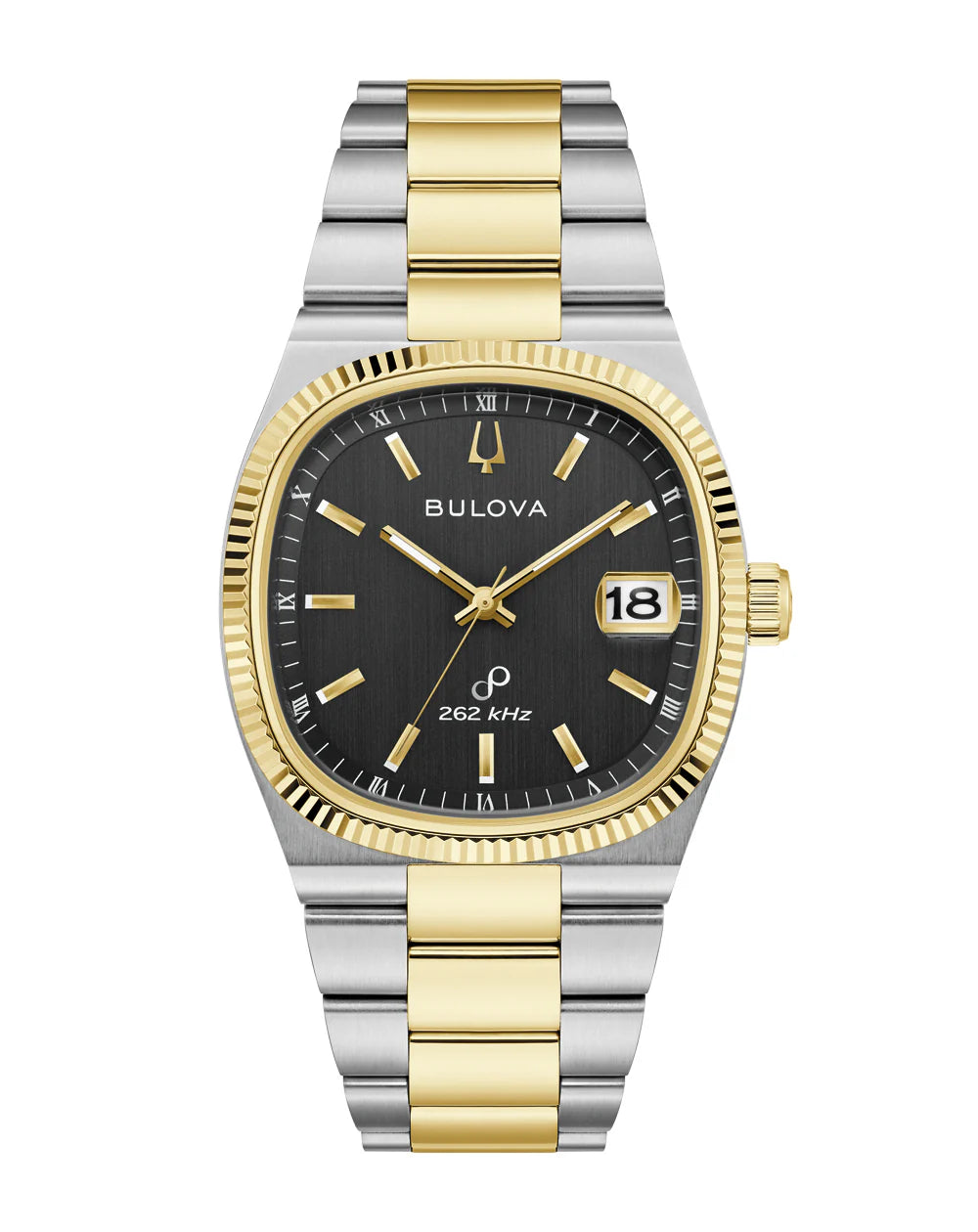 Bulova Crystal Quartz 2 Tone Men's Watch