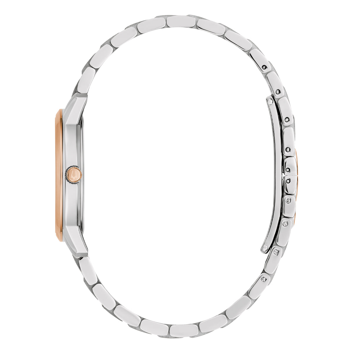 Bulova Ladies Classic Two-Tone Rose Gold Watch