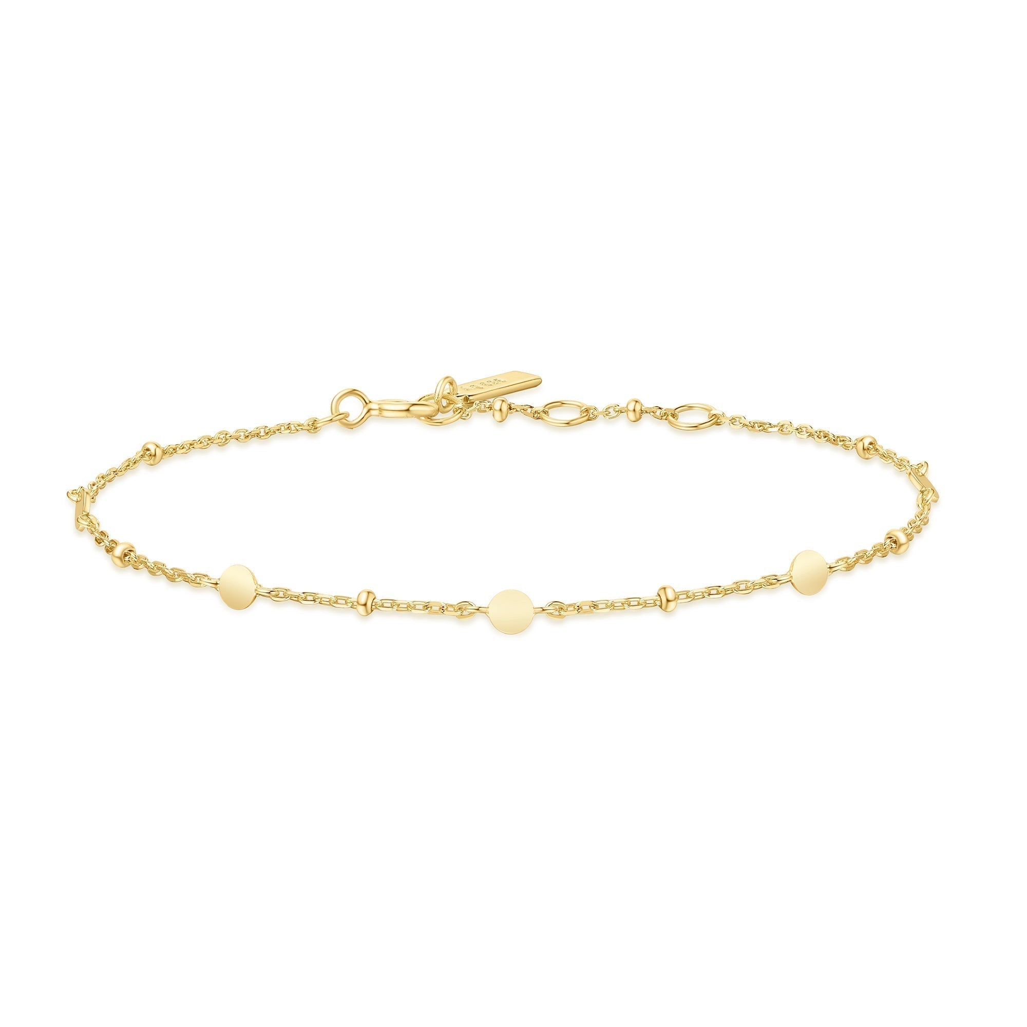 Ania Haie Gold Disc Station Bracelet