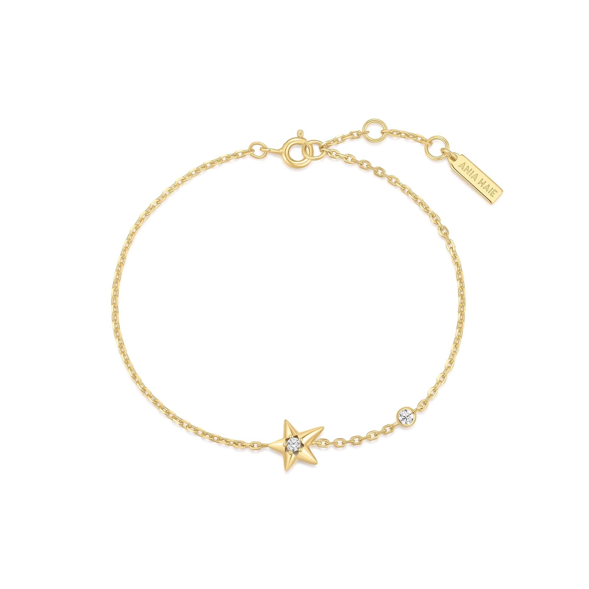 Gold Sparkling Star Bracelet