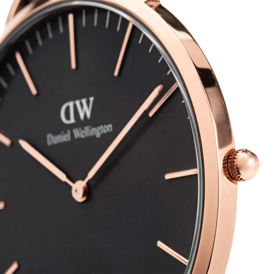 Daniel Wellington Classic Bristol Black Rose Gold Watch