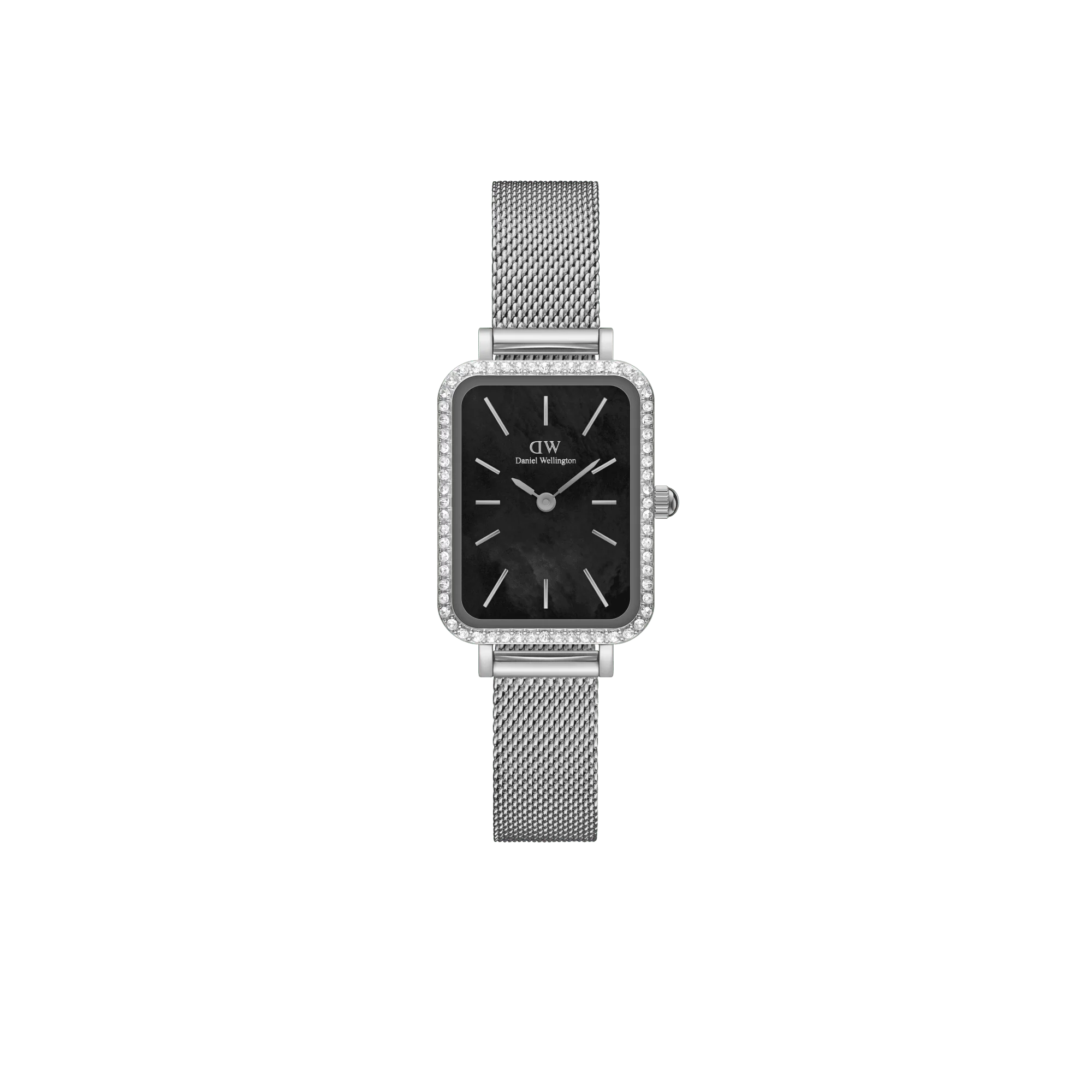 Daniel Wellington Quadro Lumine Bezel Sterling Black MOP Watch