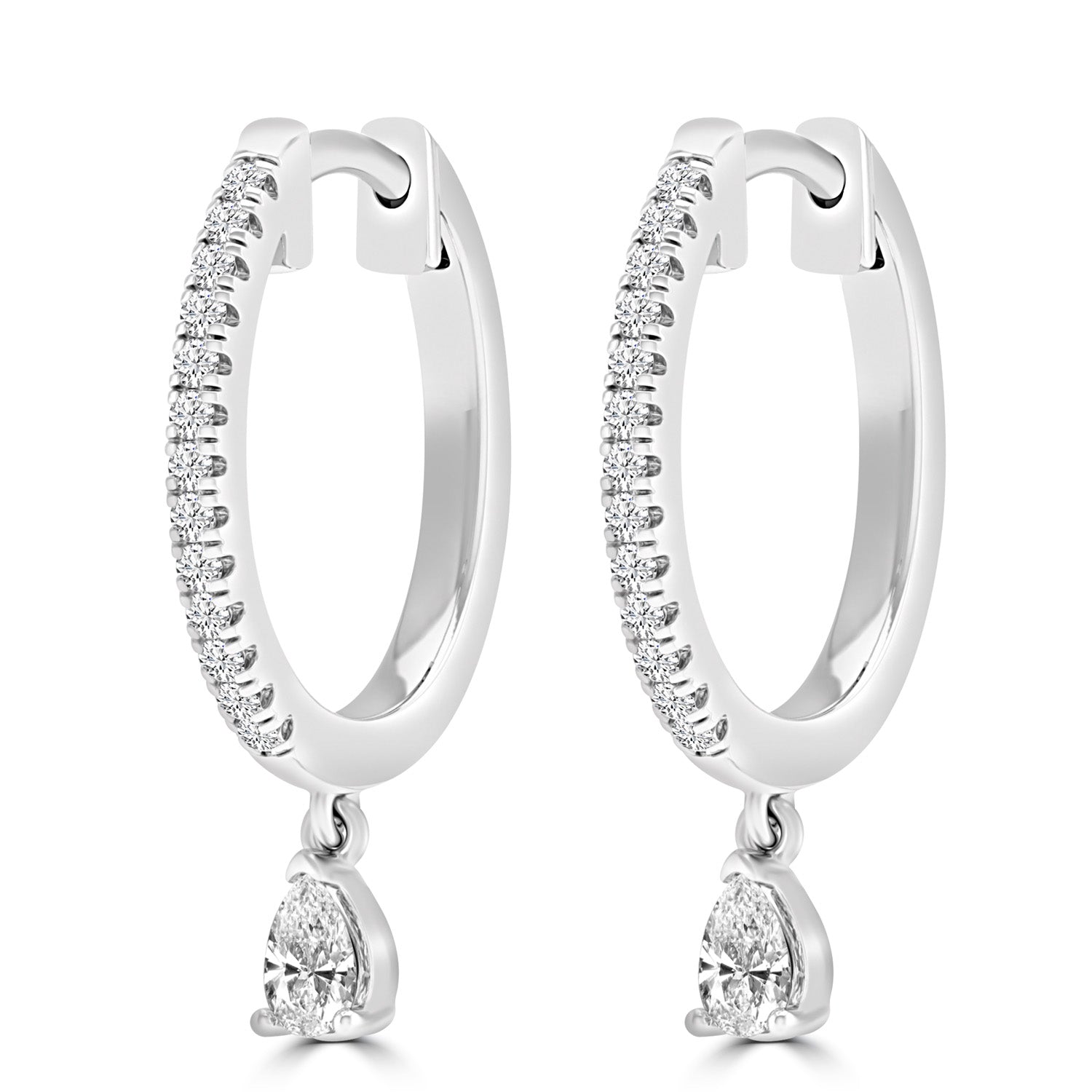 0.33ct HI I1 Diamond Earrings in 9ct White Gold