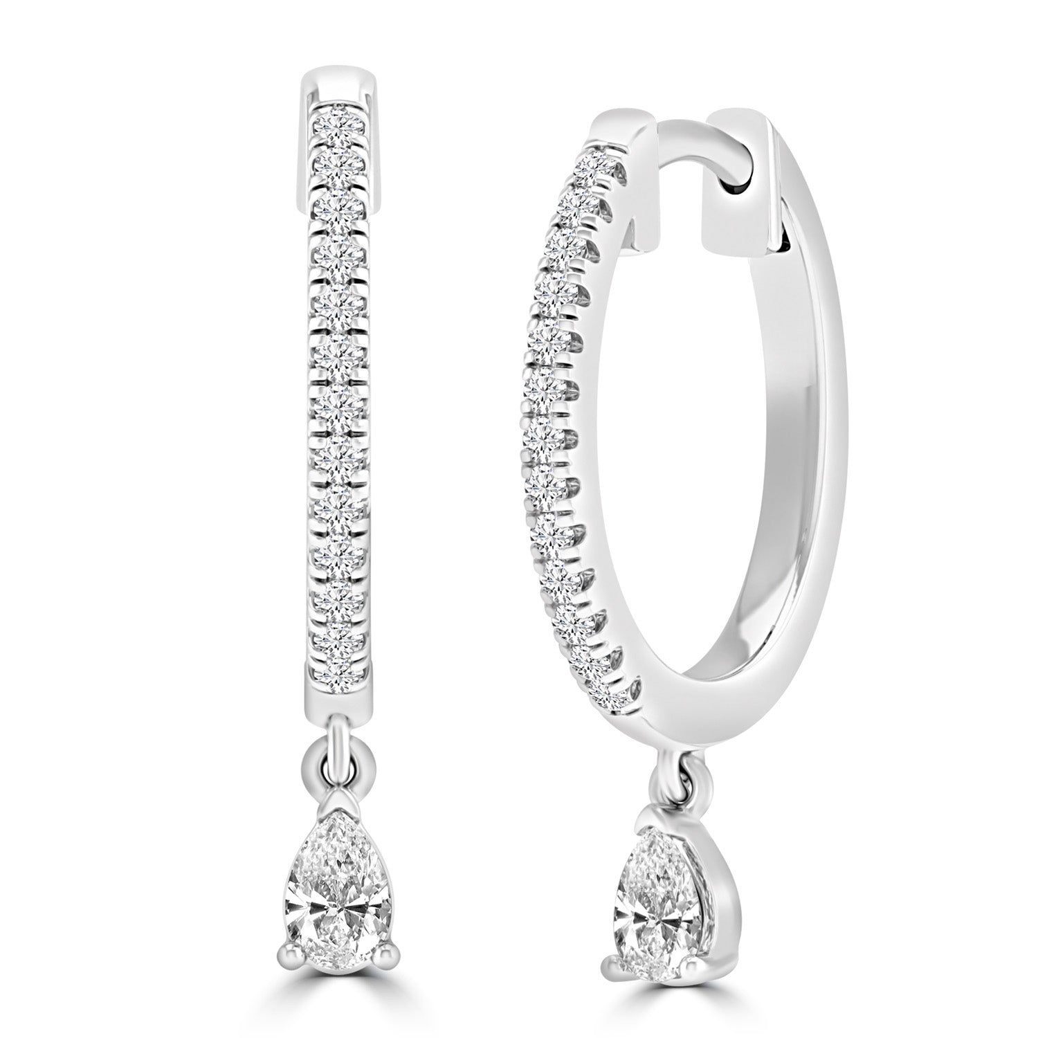 0.33ct HI I1 Diamond Earrings in 9ct White Gold