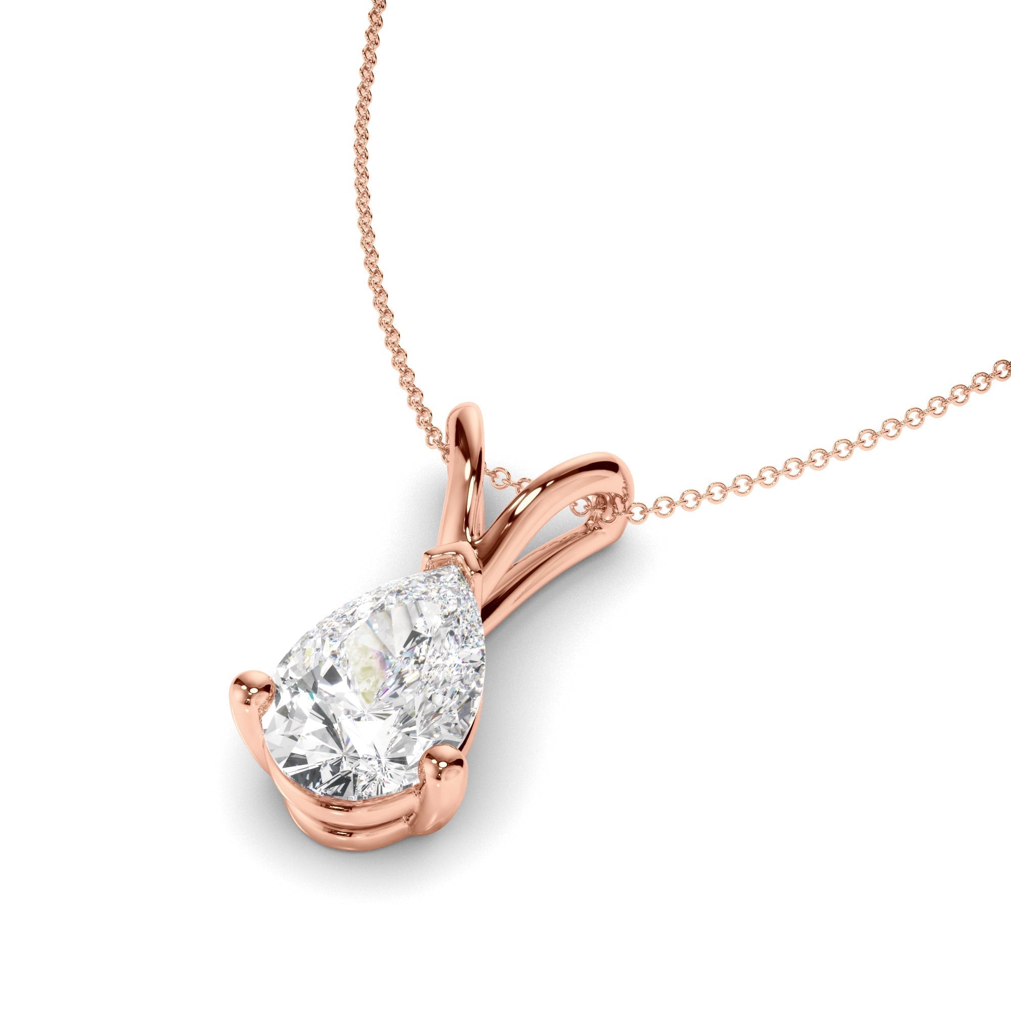 Pear Cut Diamond Pendant