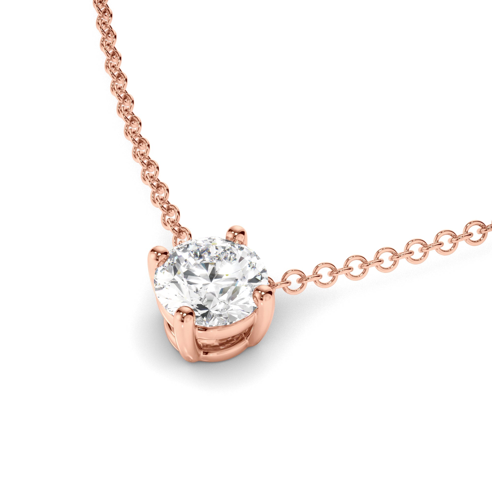 Round Brilliant Cut Diamond Necklet