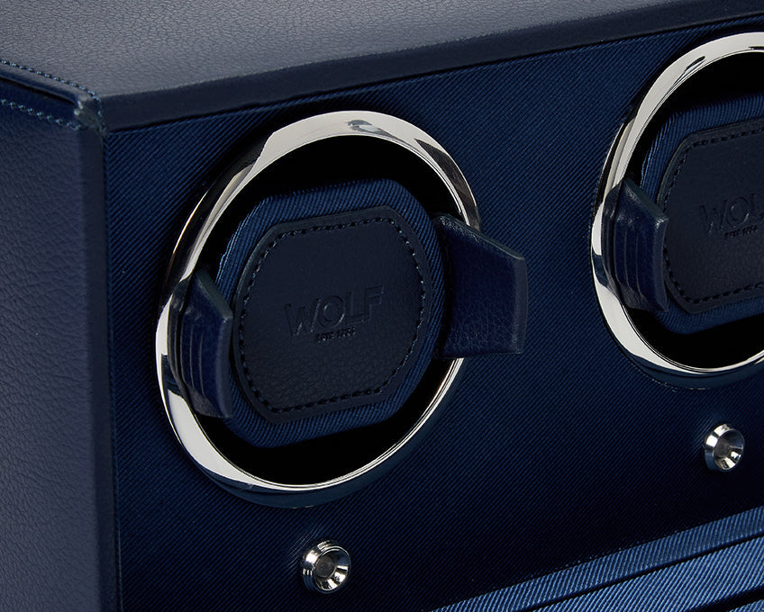 Wolf Double Cub Winder with Cover Navy
