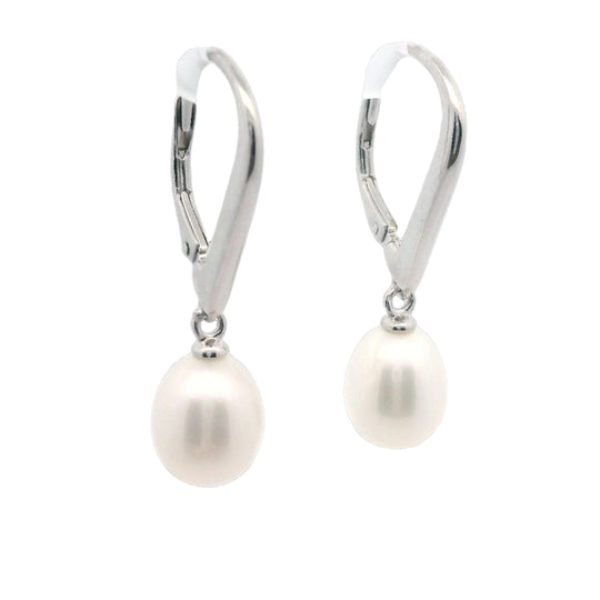 Sterling Silver Elva Pearl Earrings