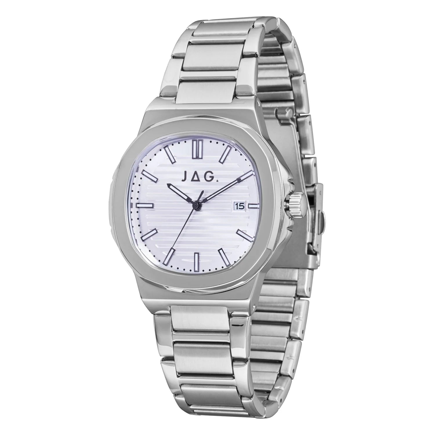 Jag Eaton Silver Alloy Watch J2844A