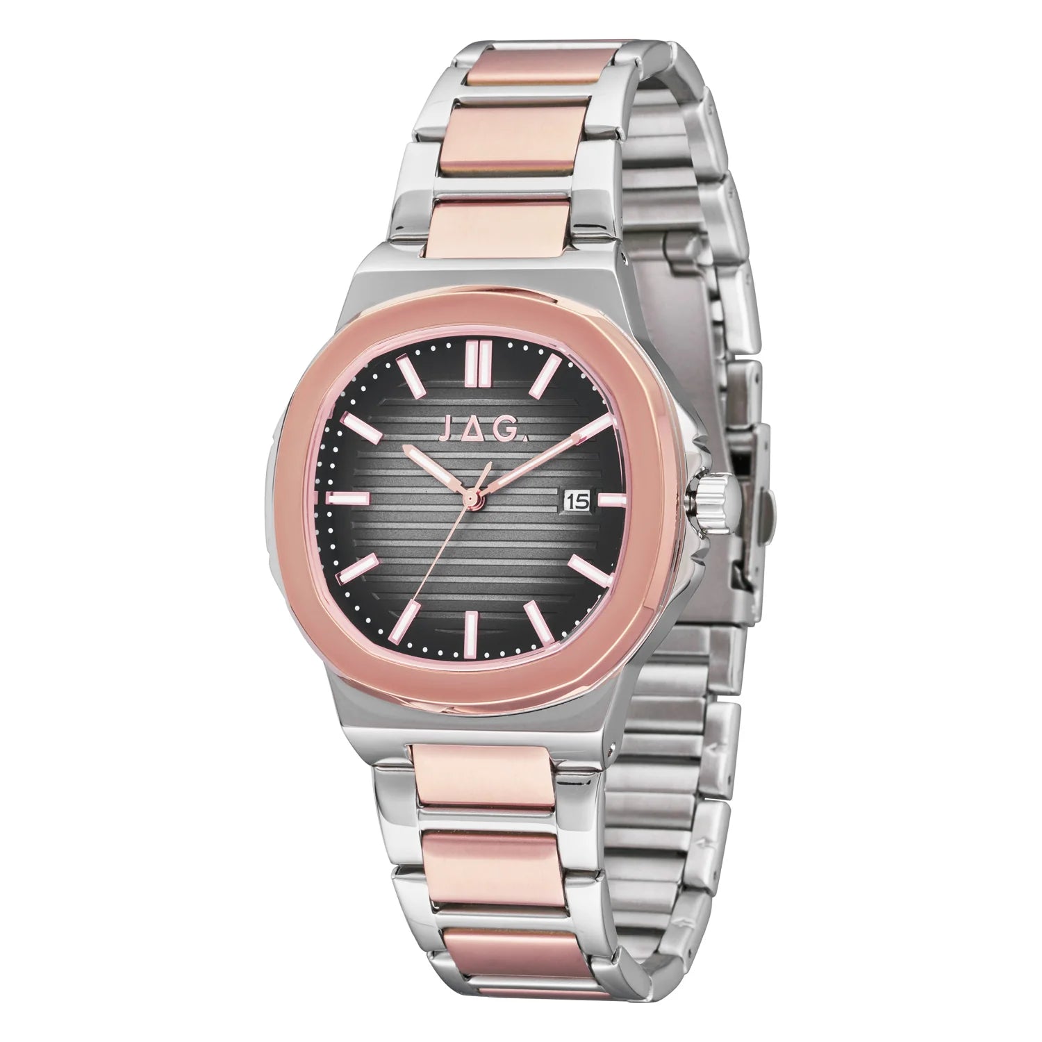 Jag Eaton Rose Gold Black Men's Watch J2846A
