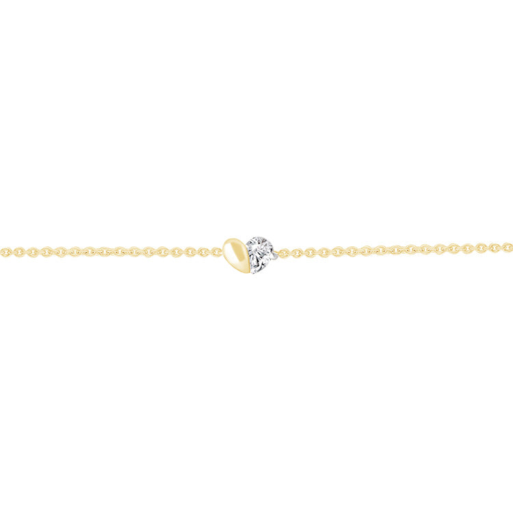 0.15ct Lab Grown Diamond Bracelet in 9ct Yellow Gold