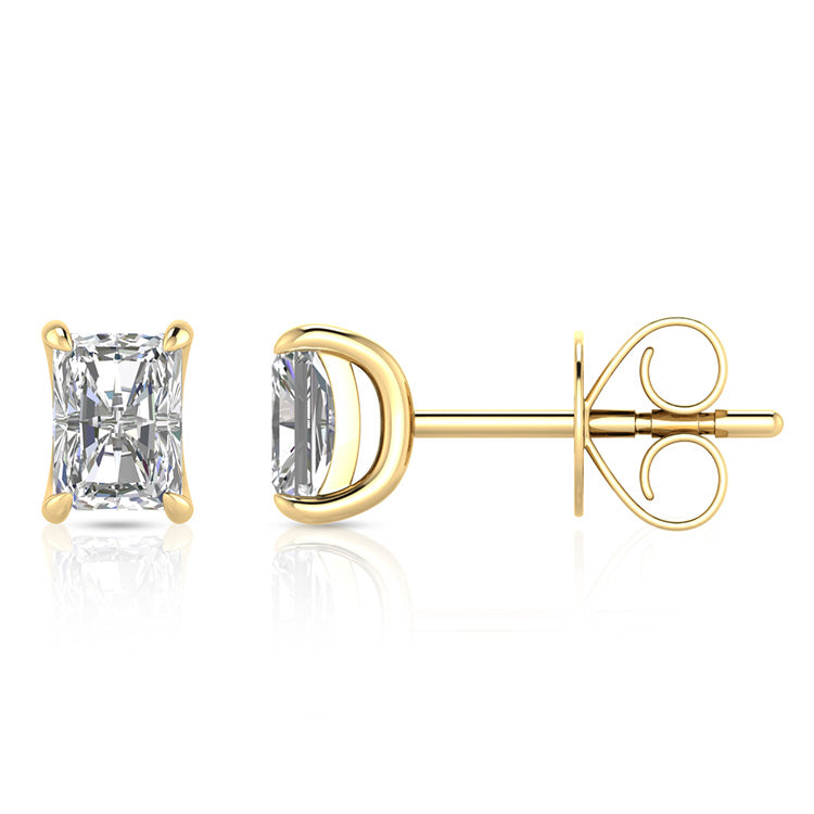 1.00ct Lab Grown Diamond Earrings in 9ct Yellow Gold