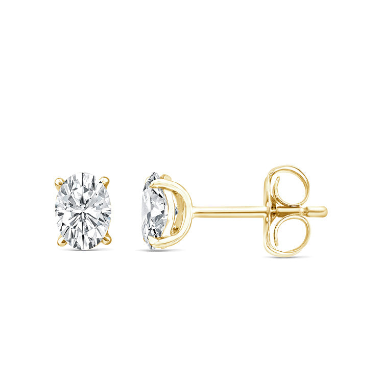 0.50ct Lab Grown Diamond Earrings in 9ct Yellow Gold