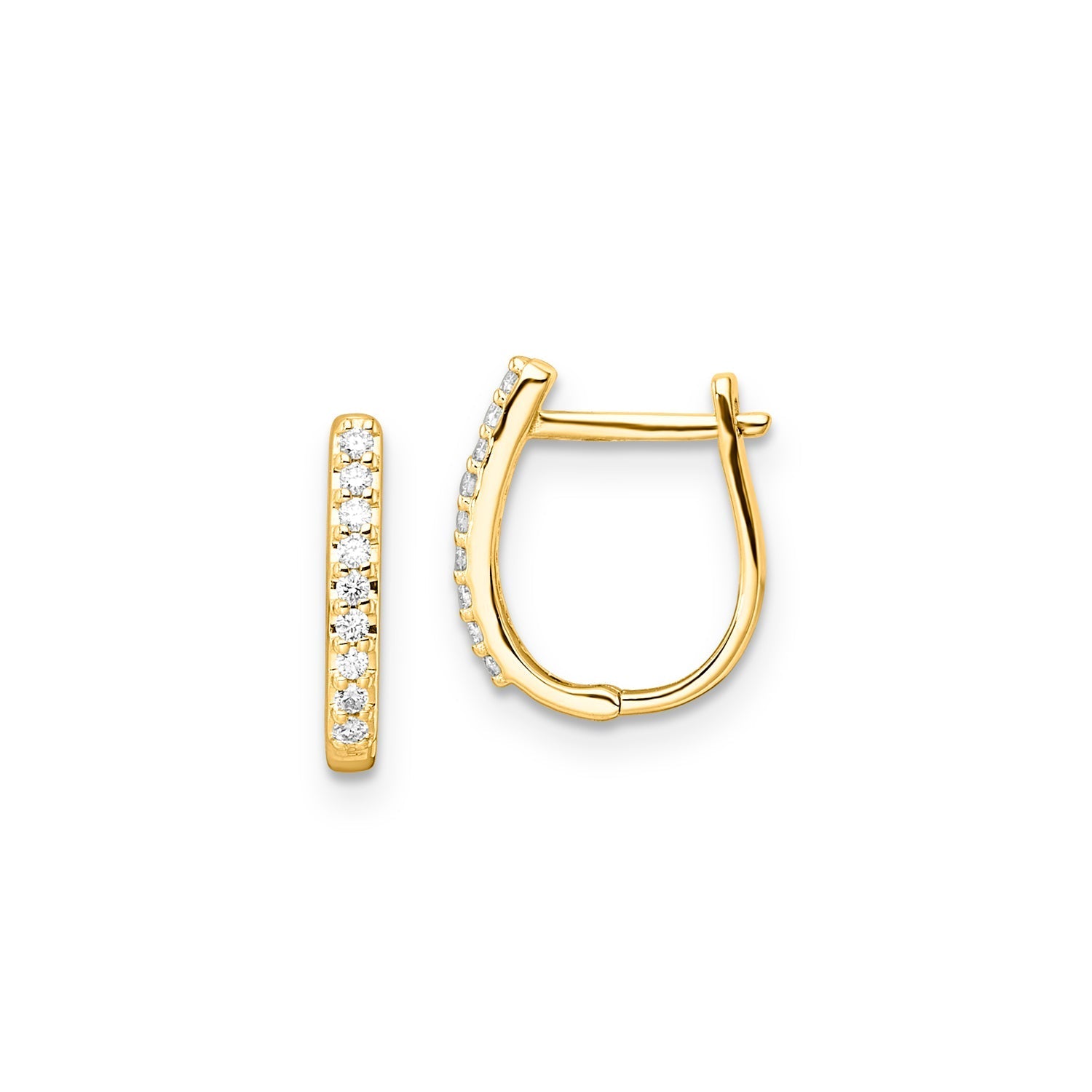 0.10ct Lab Grown Diamond Earrings in 9ct Yellow Gold